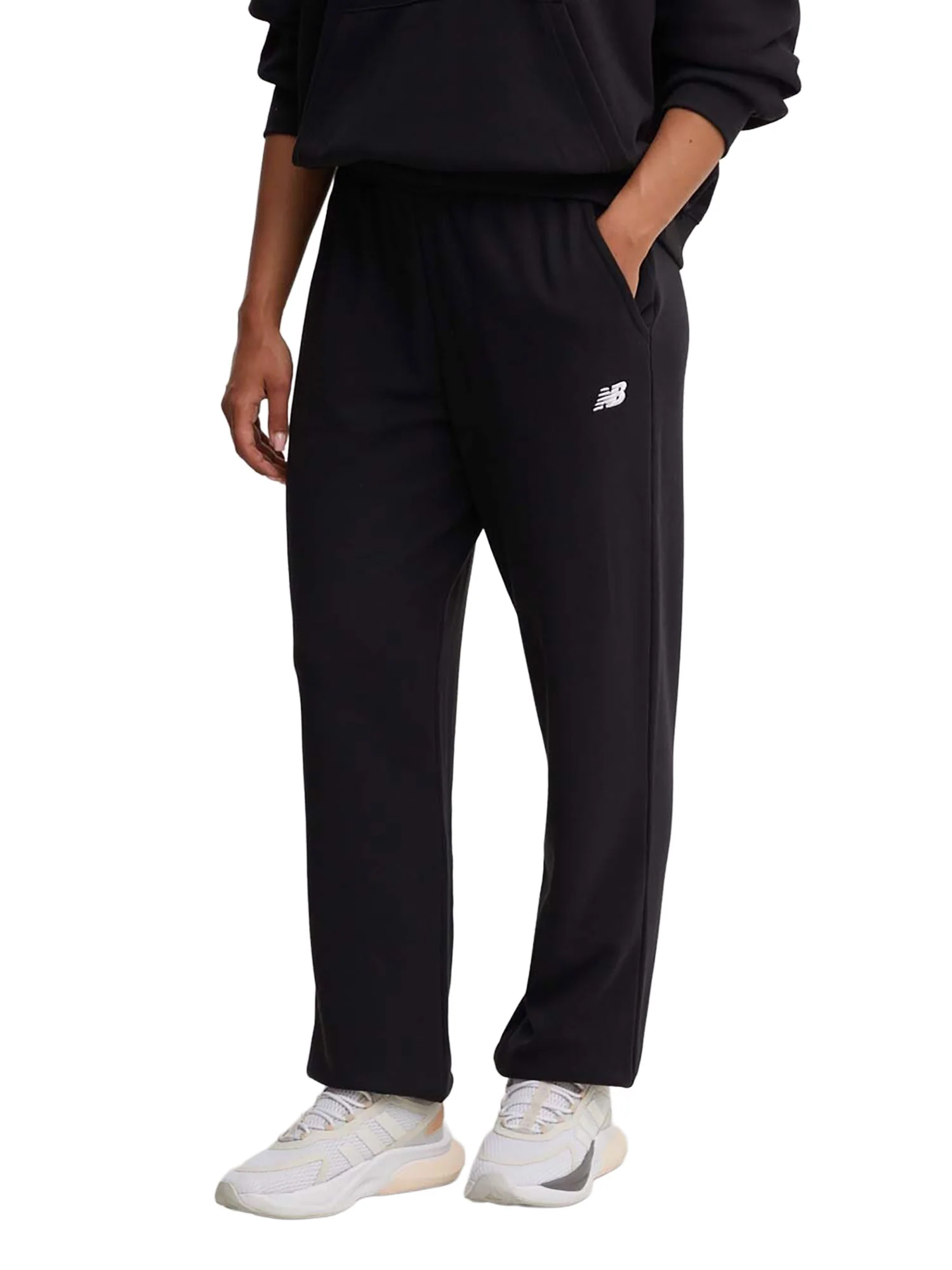 Pantalone sportivo New Balance da donna ess french terry nero