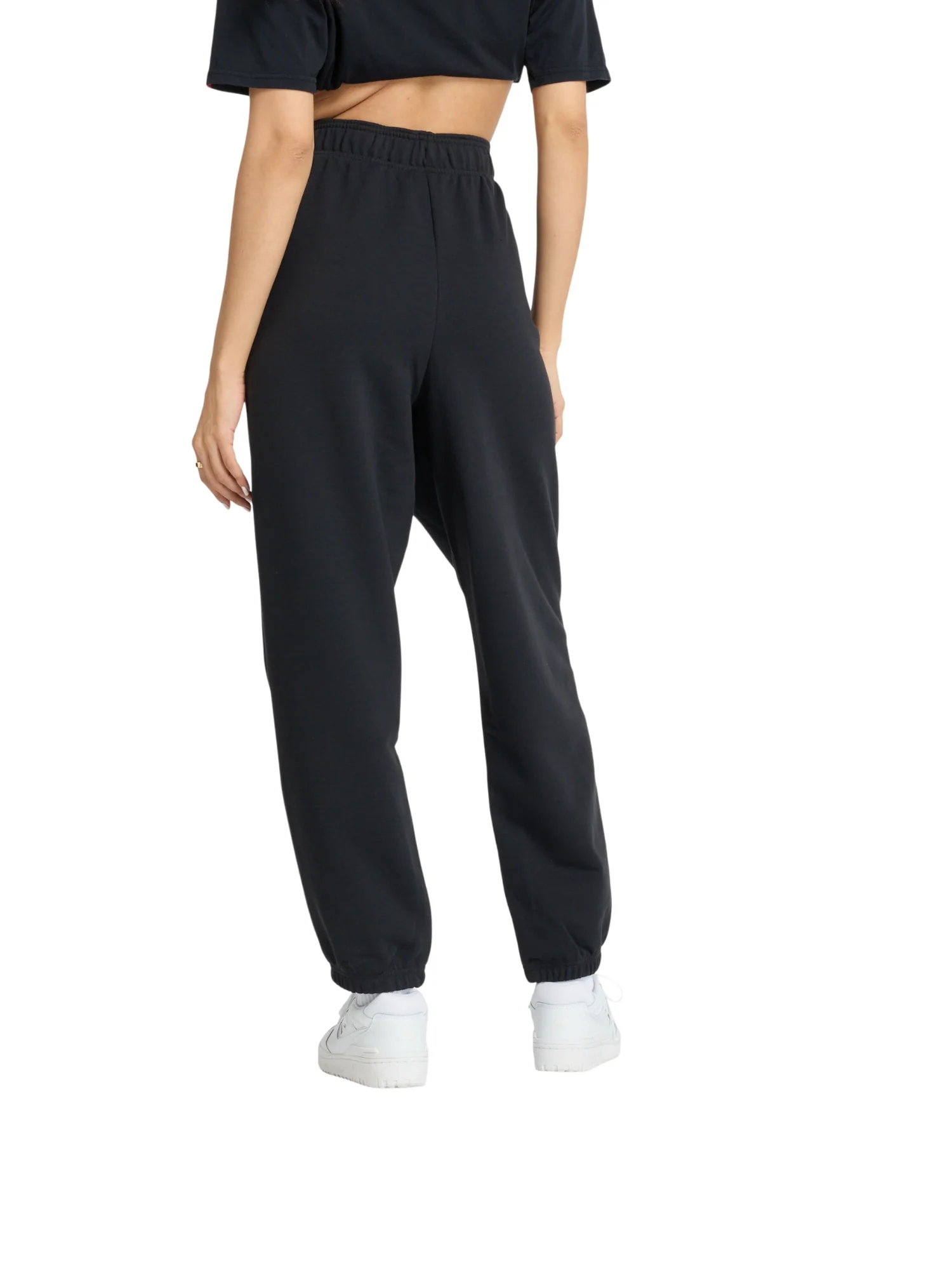 Pantalone sportivo New Balance da donna ess french terry nero - Image 2