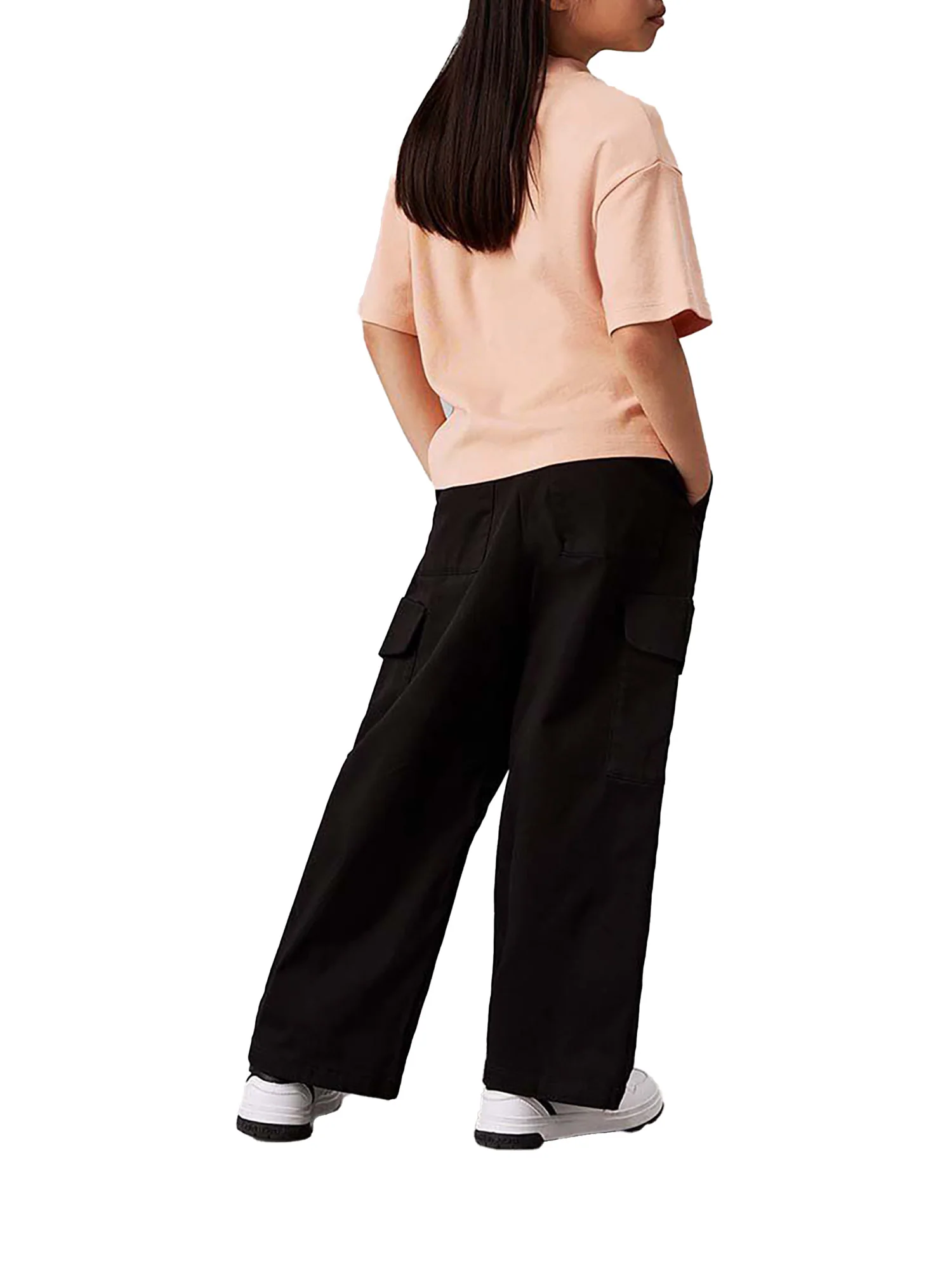 Pantalone teen cargo utility nero - Image 3