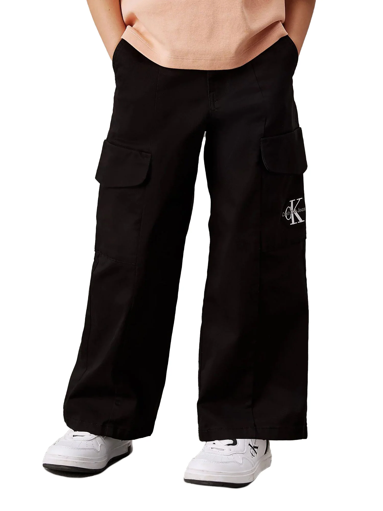 Pantalone teen cargo utility nero - Image 2