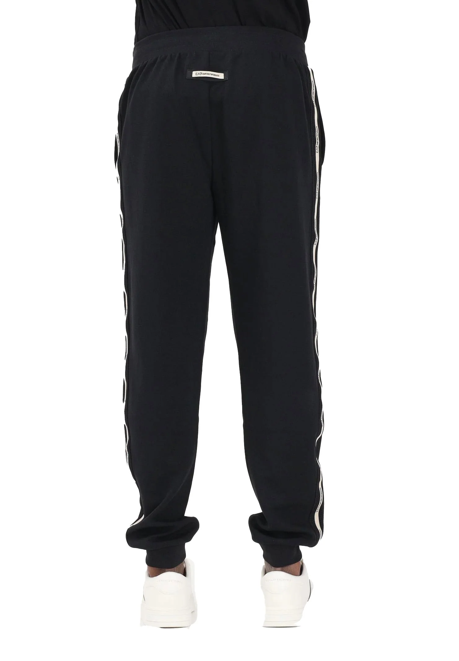 Pantalone EA7 uomo Train logo nero - Image 2