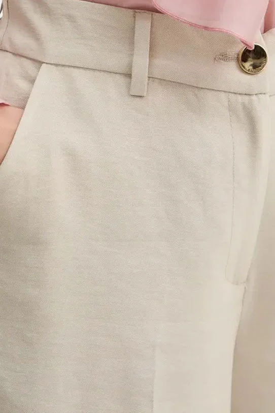 Pantalone Fracomina Donna flare con tasche america sabbia - Image 3