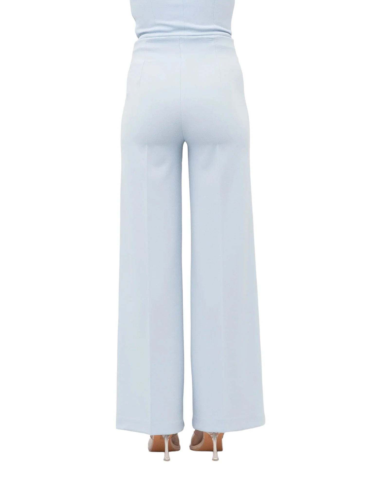 Pantalone Vicolo donna Vita alta azzurro - Image 2