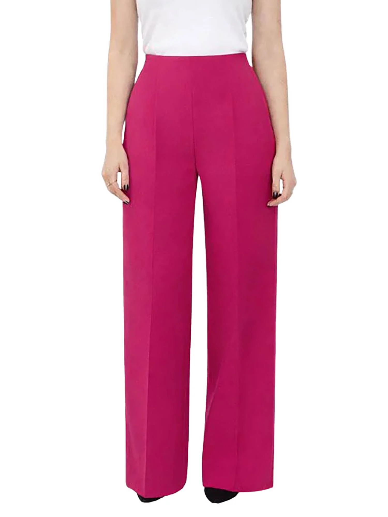 Pantalone Vicolo donna Vita alta fucsia