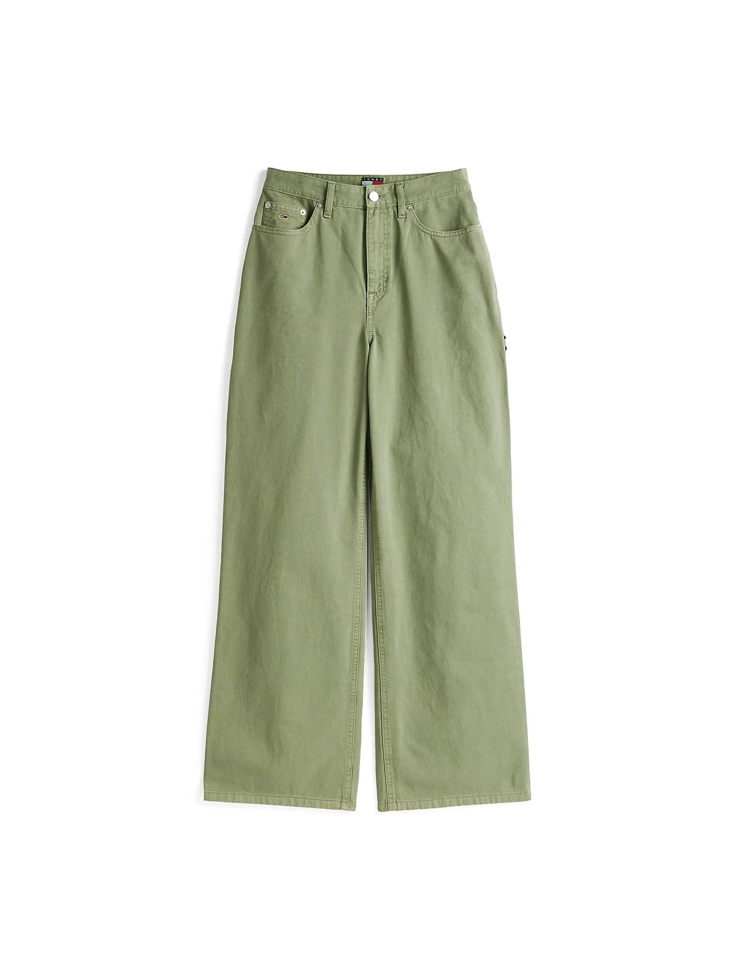 Pantaloni Carpenter Claire a vita alta verde - Image 5