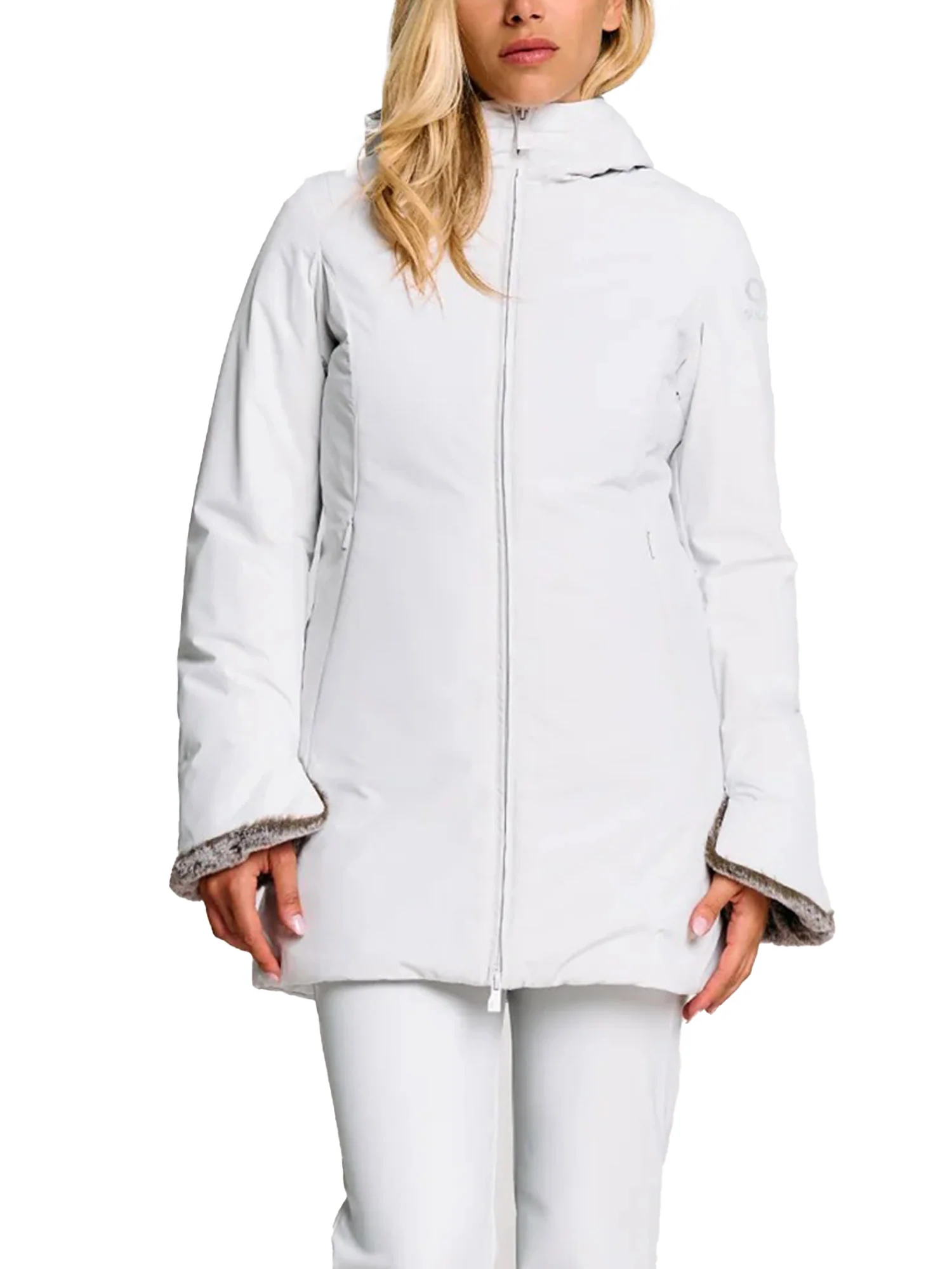 Parka lungo Suns donna Marmolada fur bianco