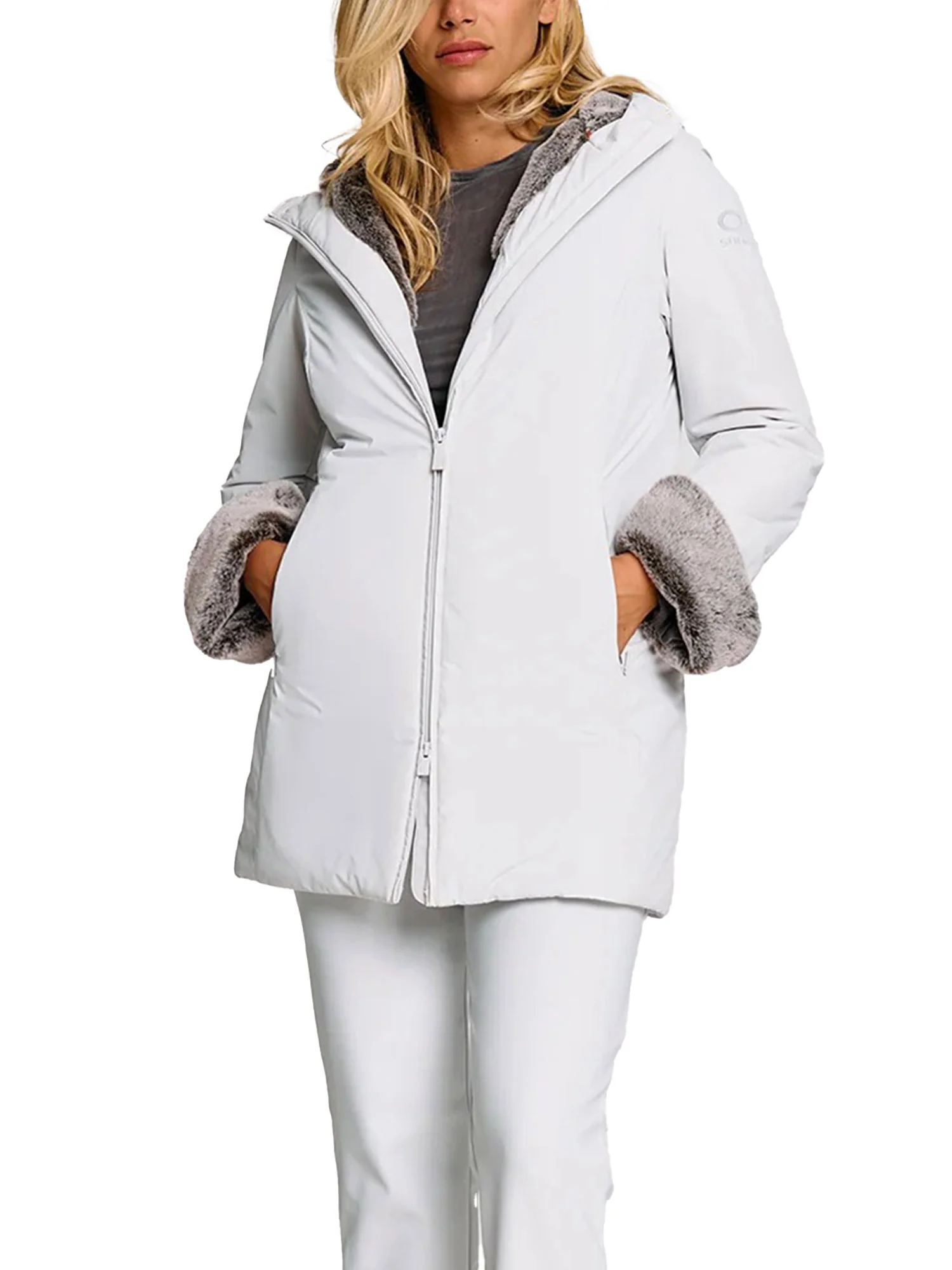 Parka lungo Suns donna Marmolada fur bianco - Image 2