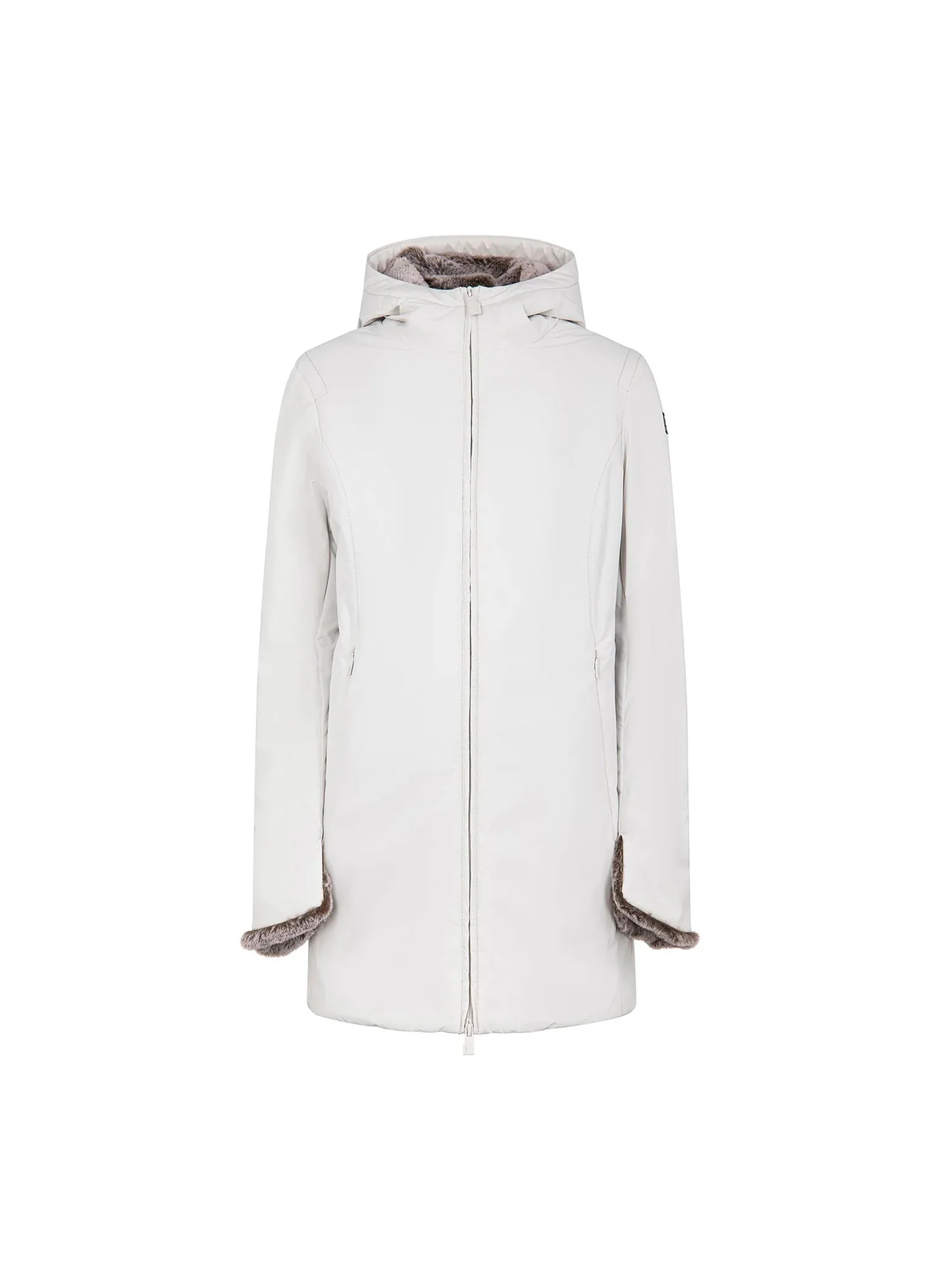 Parka lungo Suns donna Marmolada fur bianco - Image 5