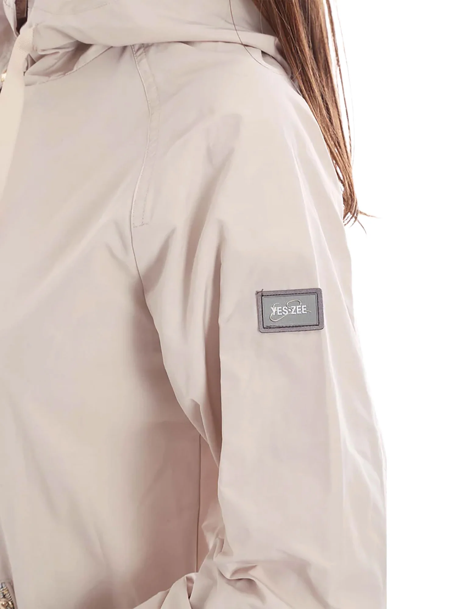 Parka Yes Zee donna Nylon beige - Image 3
