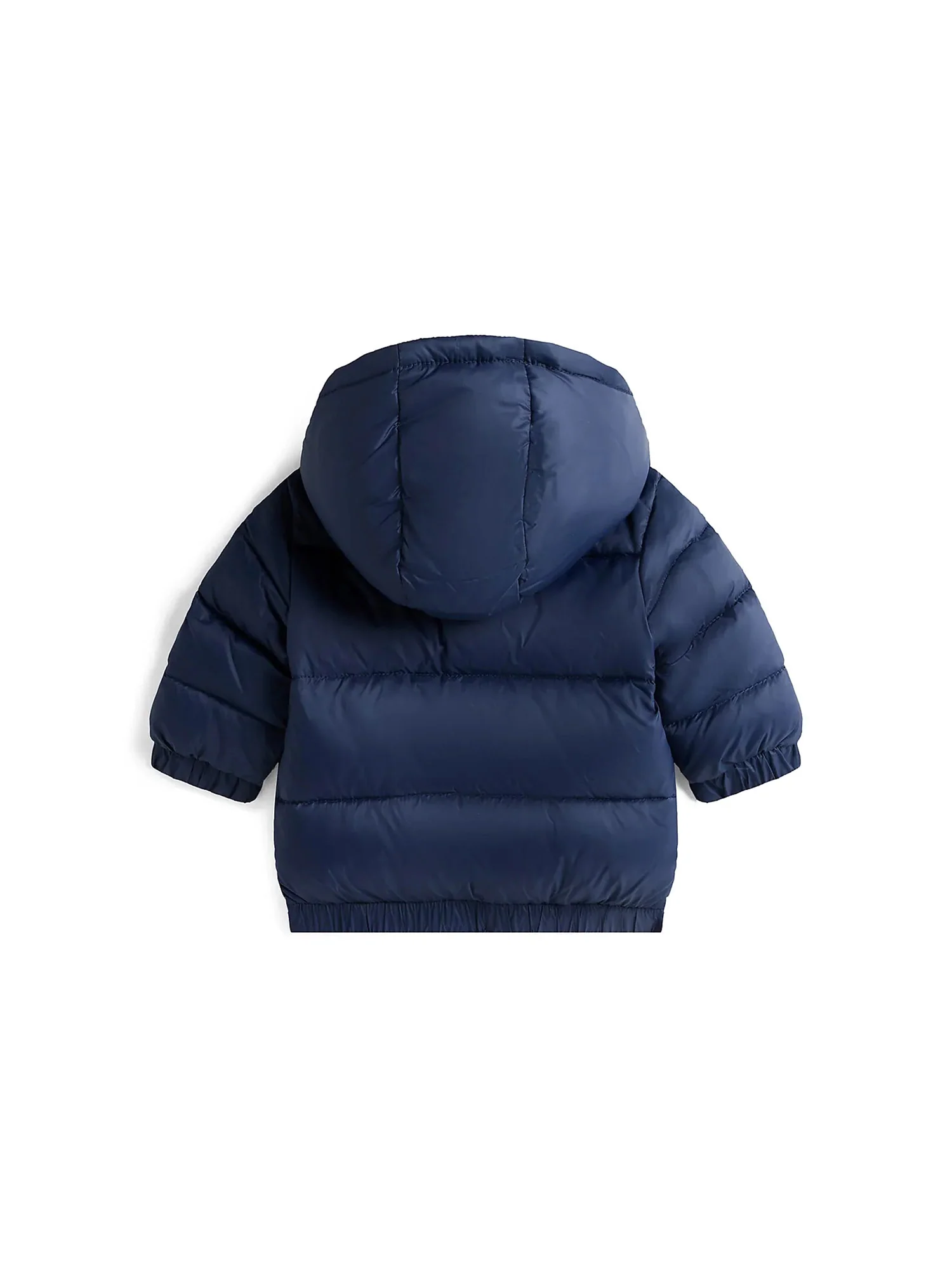 Piumino con zip e cappuccio Tommy Hilfiger neonato in nylon blu - Image 2