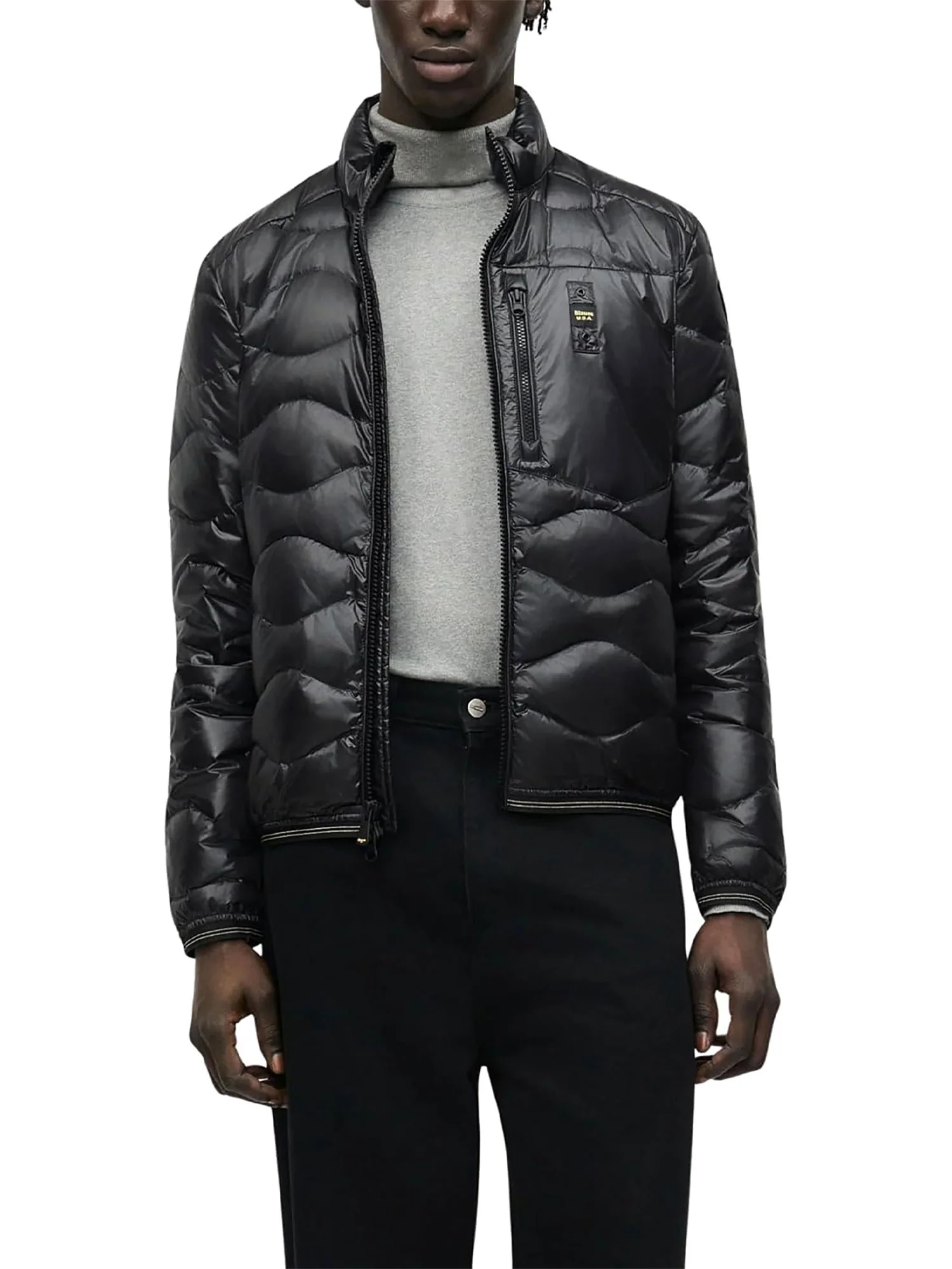 Piumino Blauer uomo con zip Daniel nerp