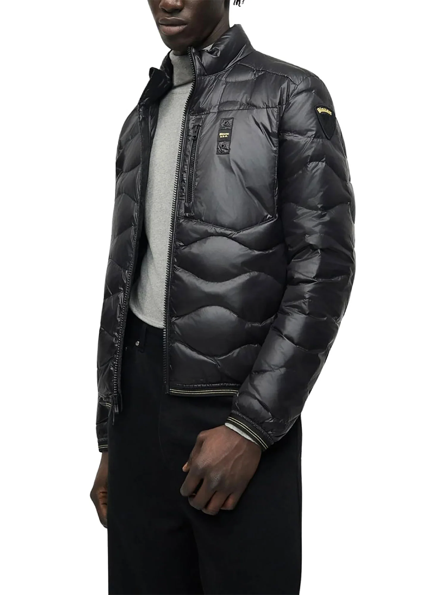 Piumino Blauer uomo con zip Daniel nerp - Image 2
