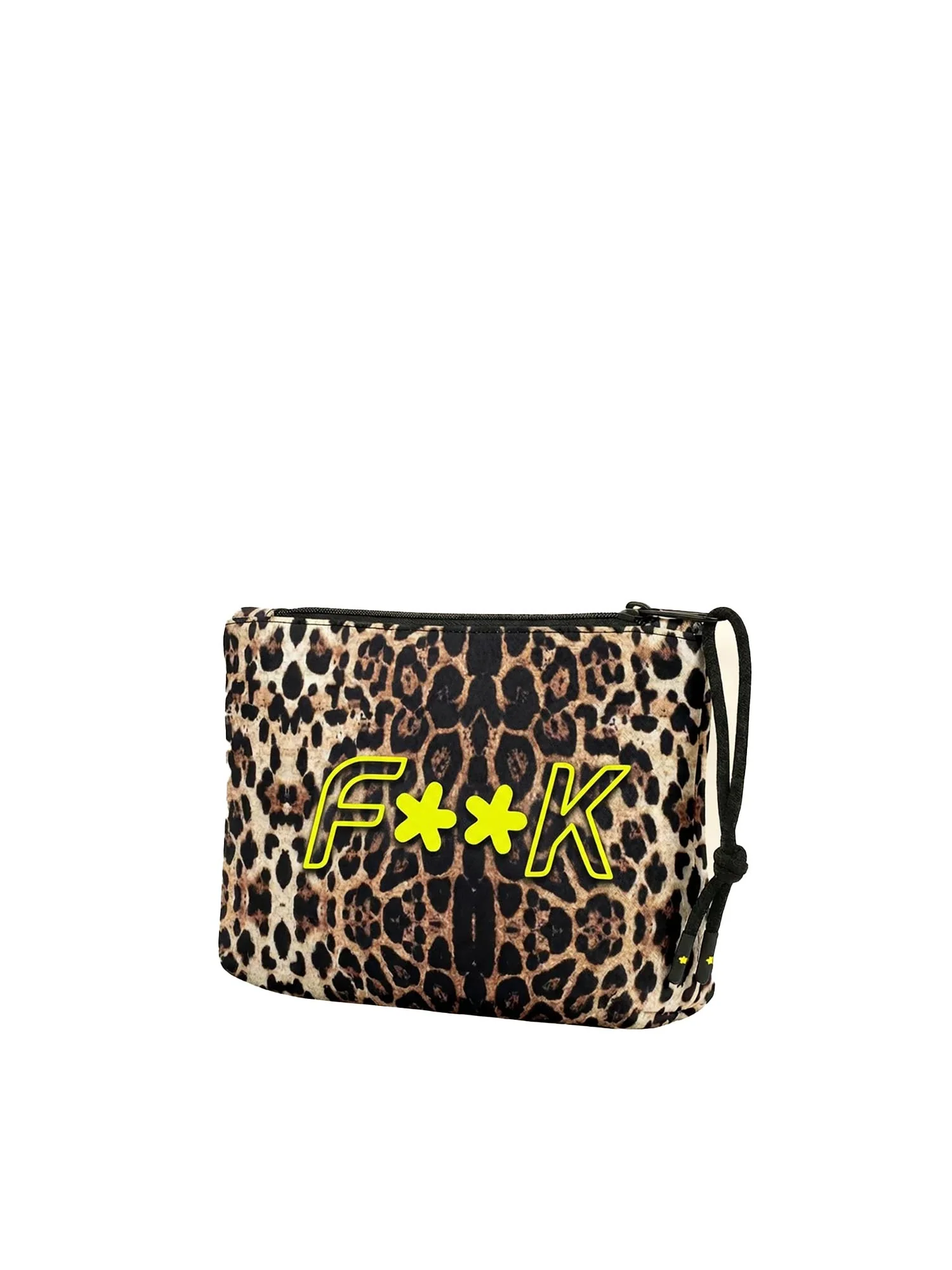 Pochette mare F**K uomo neoprene fantasia maculata