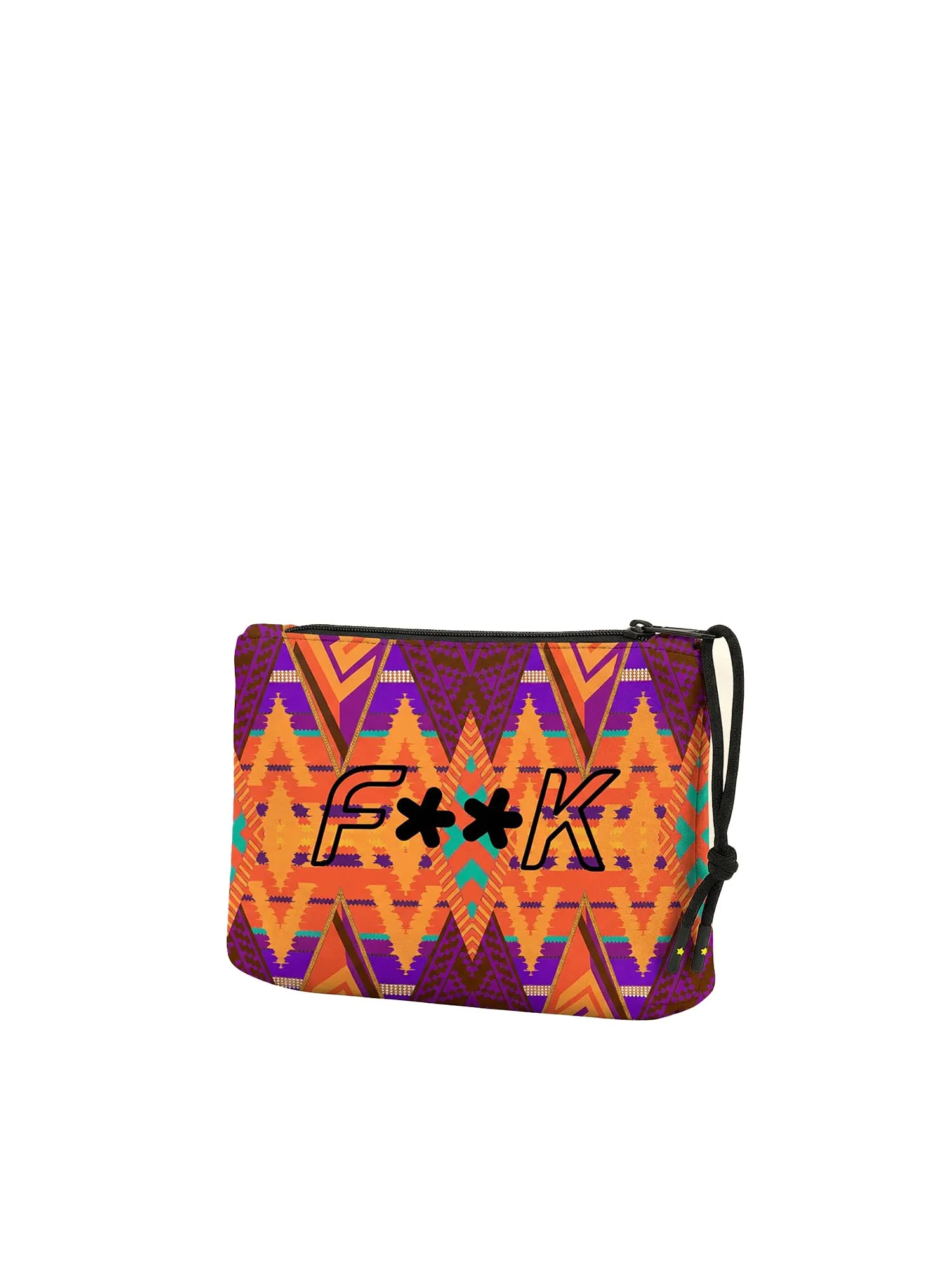 Pochette mare F**K uomo neoprene fantasia multicolor