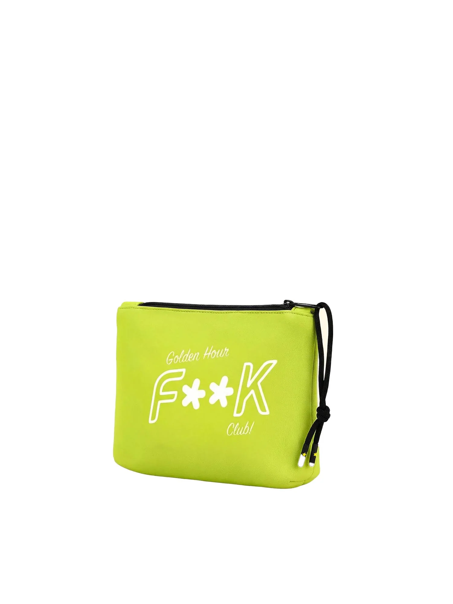 Pochette mare F**K uomo neoprene giallo fluo