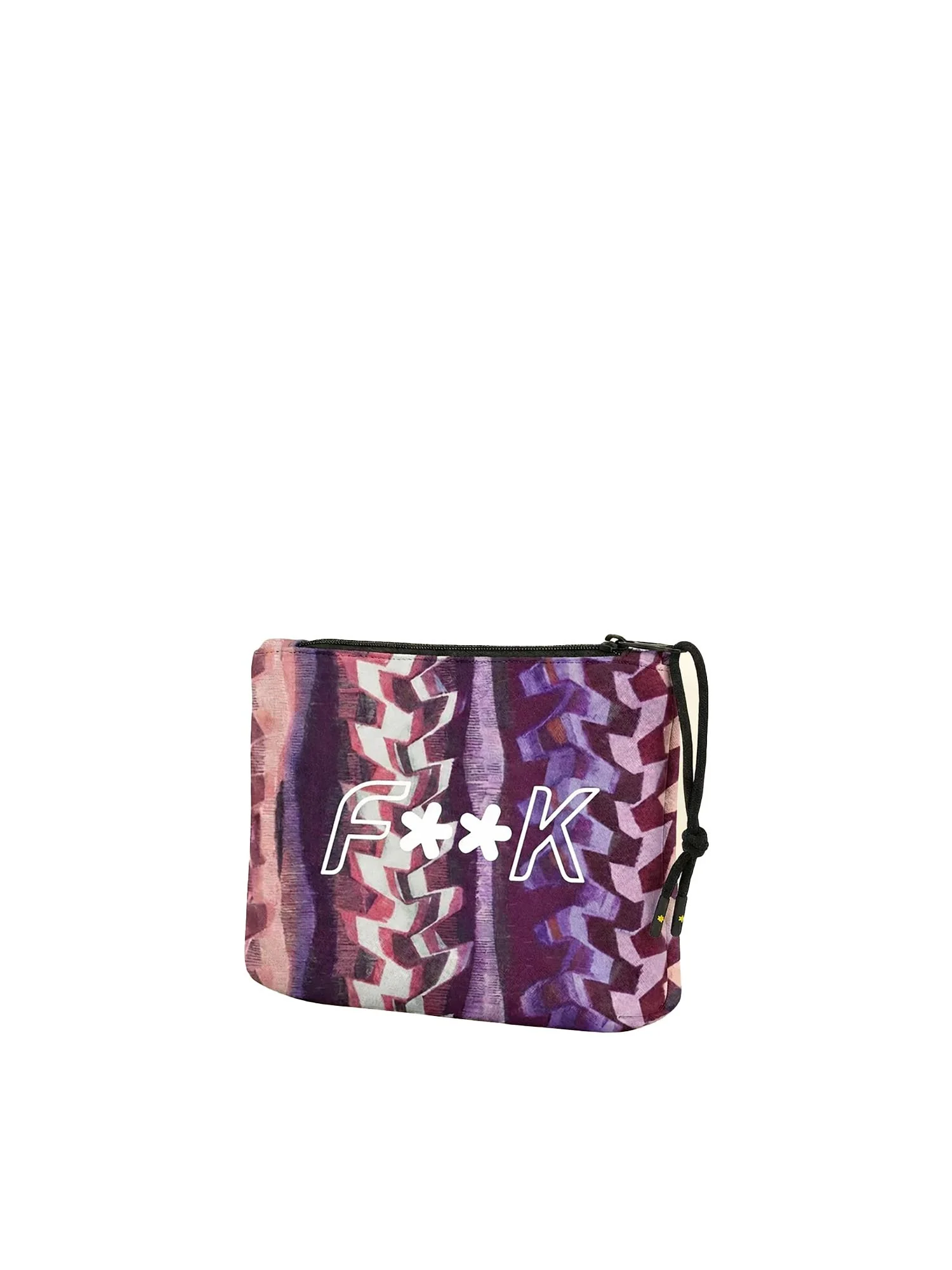 Pochette mare F**K uomo neoprene giallo multicolor