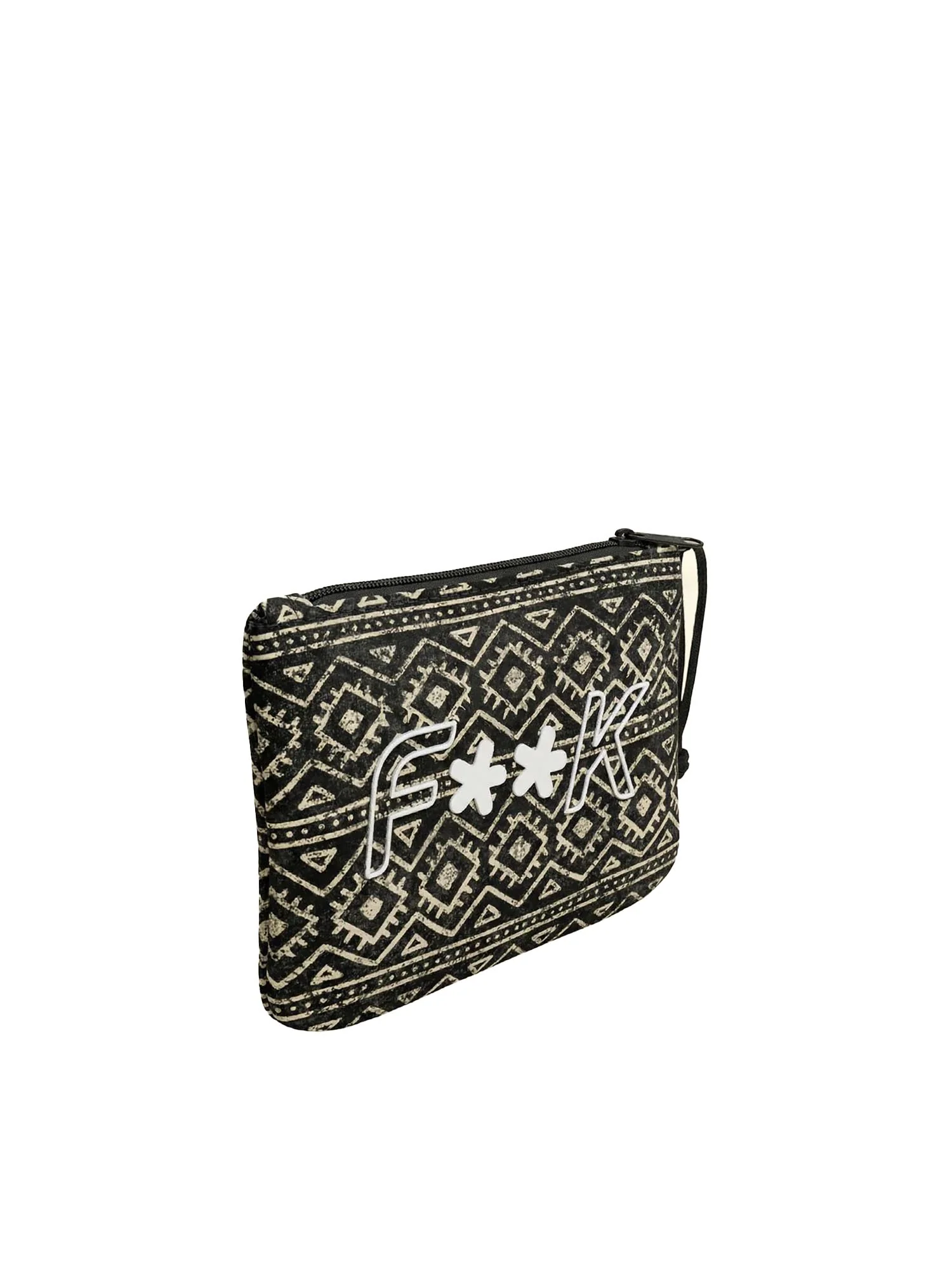Pochette mare F**K uomo neoprene fantasia etnica nero - Image 2