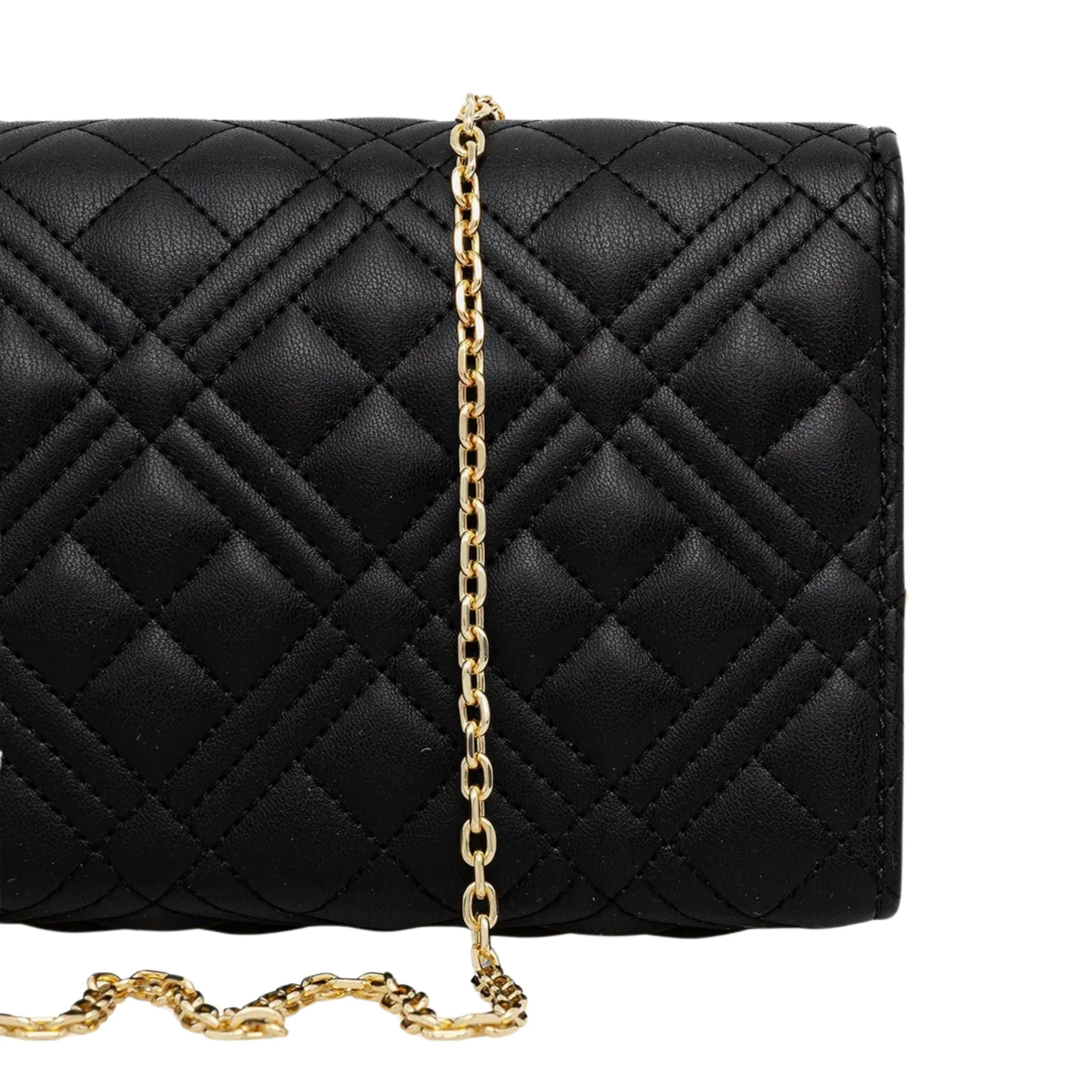 Pochette Love Moschino Donna effetto trapuntato pochette quilted nero - Image 2
