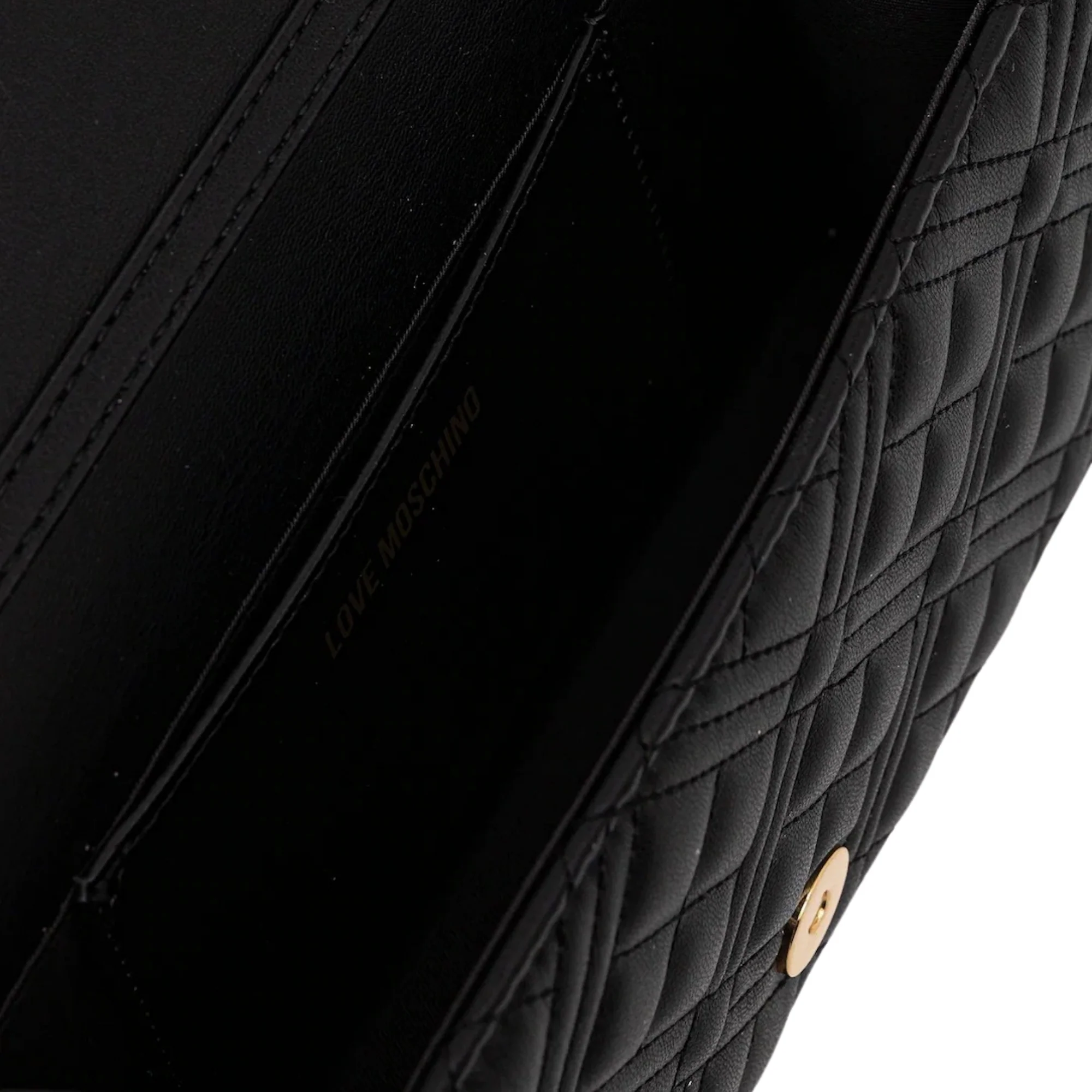 Pochette Love Moschino Donna effetto trapuntato pochette quilted nero - Image 3