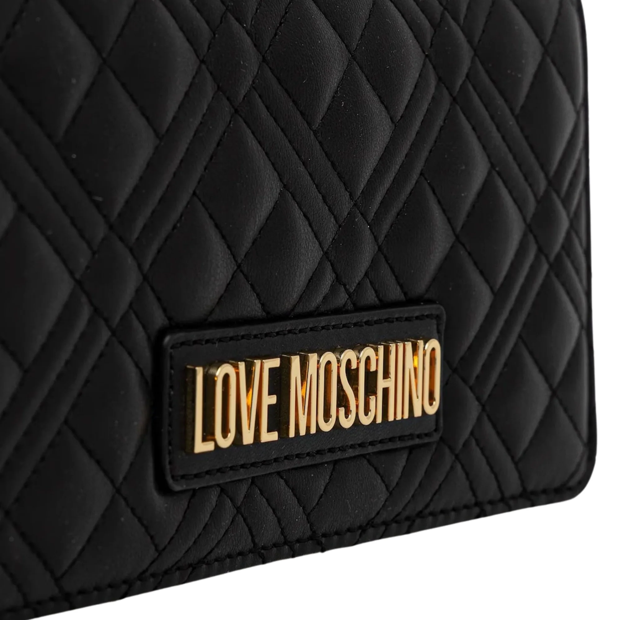 Pochette Love Moschino Donna effetto trapuntato pochette quilted nero - Image 4
