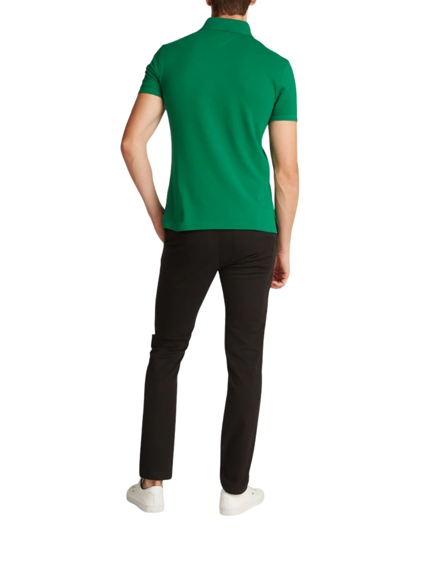 Maglia polo con maniche corte Tommy Hilfiger modello 1985 slim verde - Image 2
