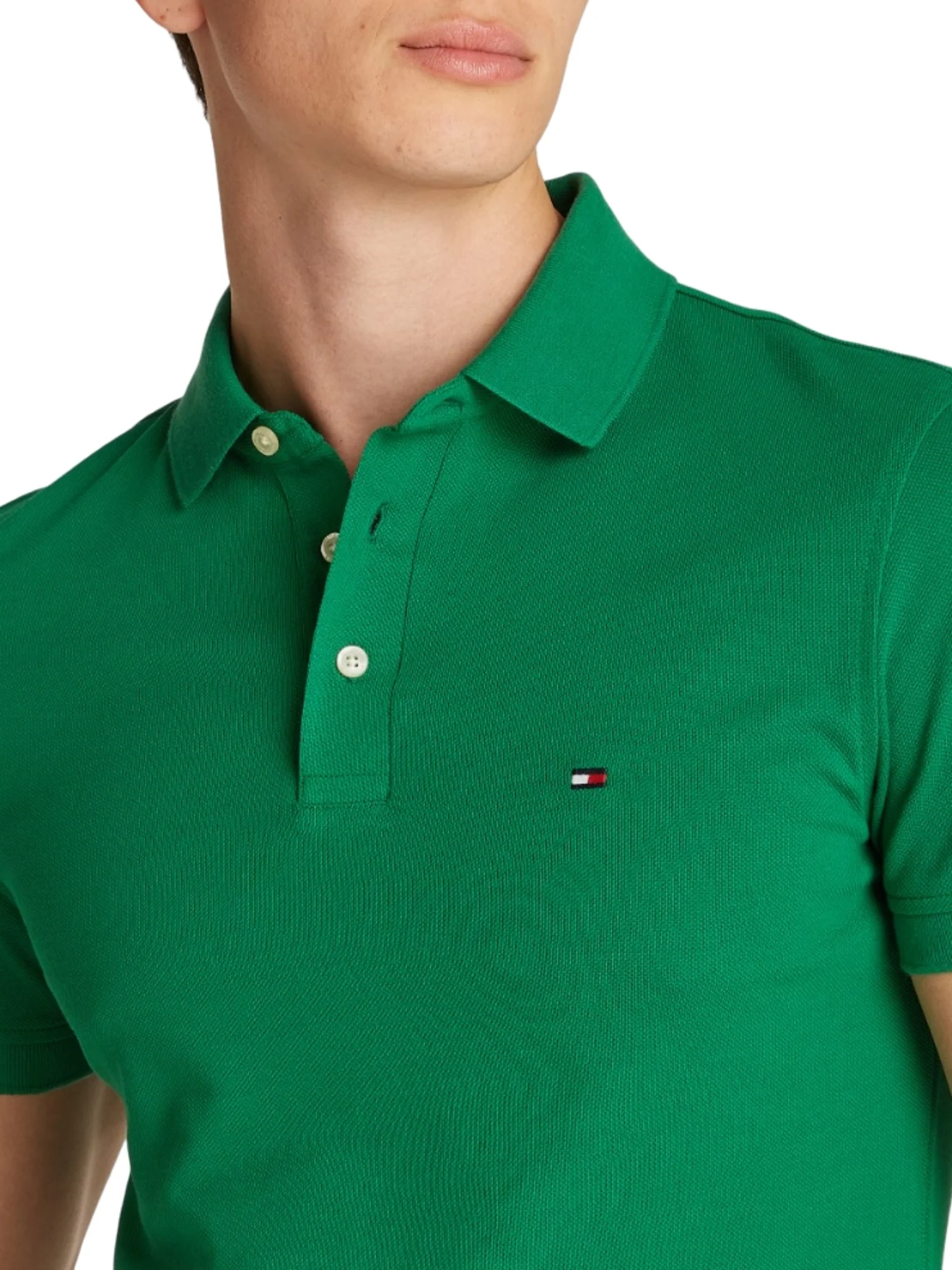 Maglia polo con maniche corte Tommy Hilfiger modello 1985 slim verde - Image 4