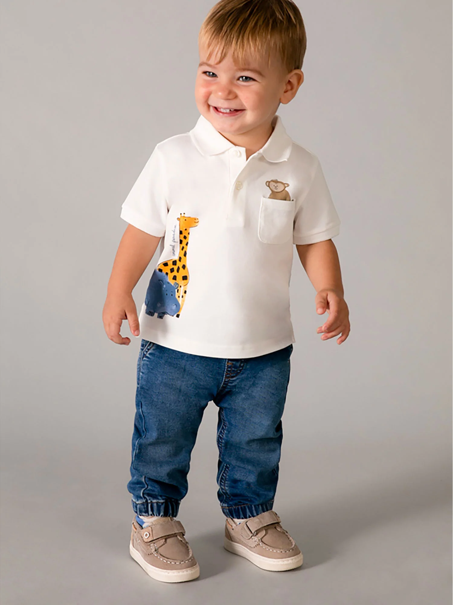 Polo Mayoral Bambino animals panna - Image 5
