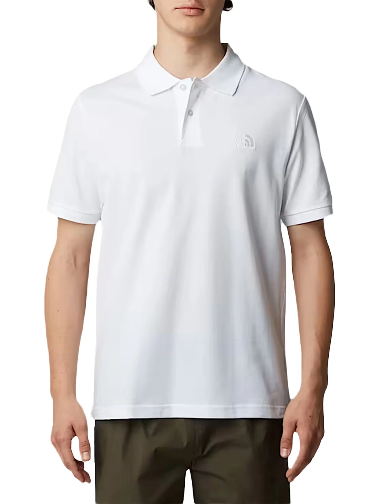 Polo The North Face Uomo manica corta essential reg 
 Bianco