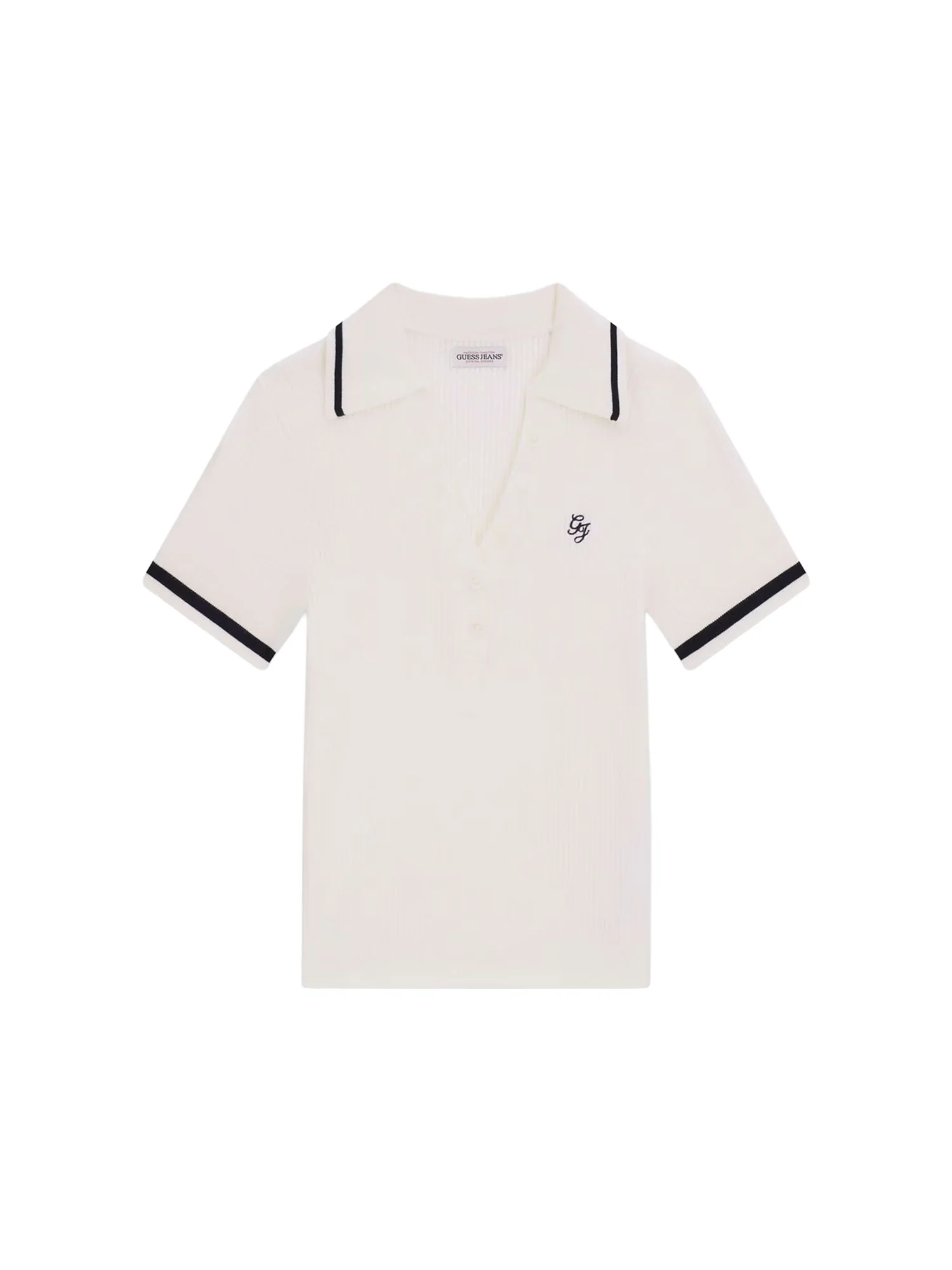 Polo Guess donna manica corta Embro Sweater bianco - Image 4