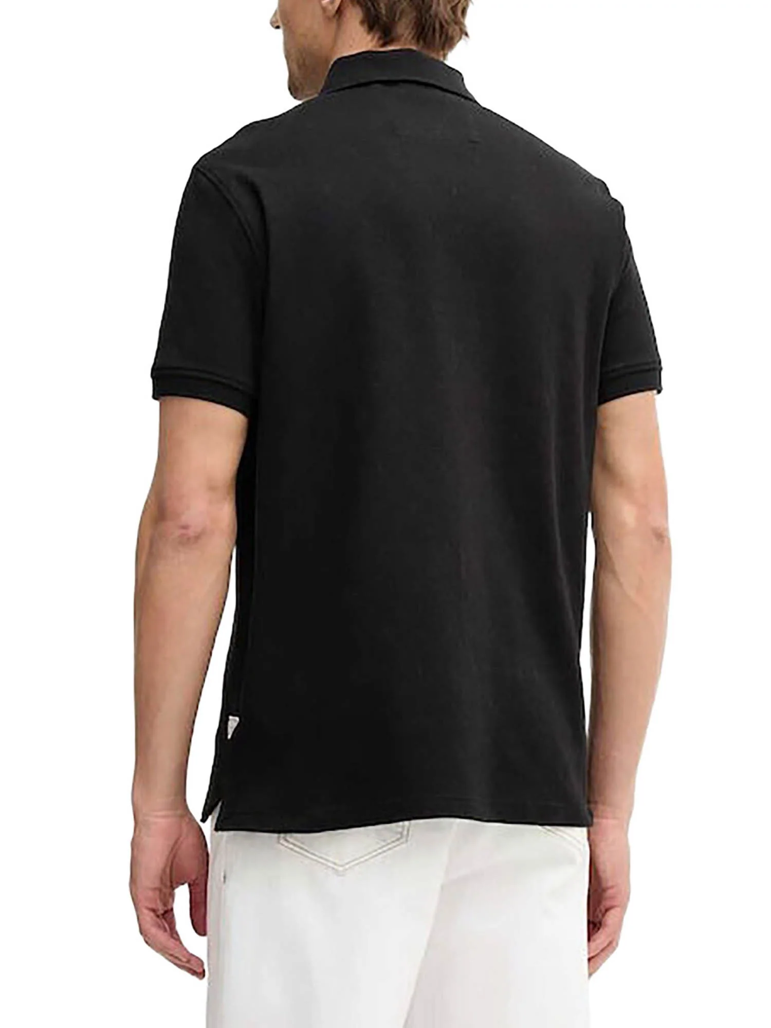 Polo Guess Uomo manica corta Jacquard allove
 nero - Image 2