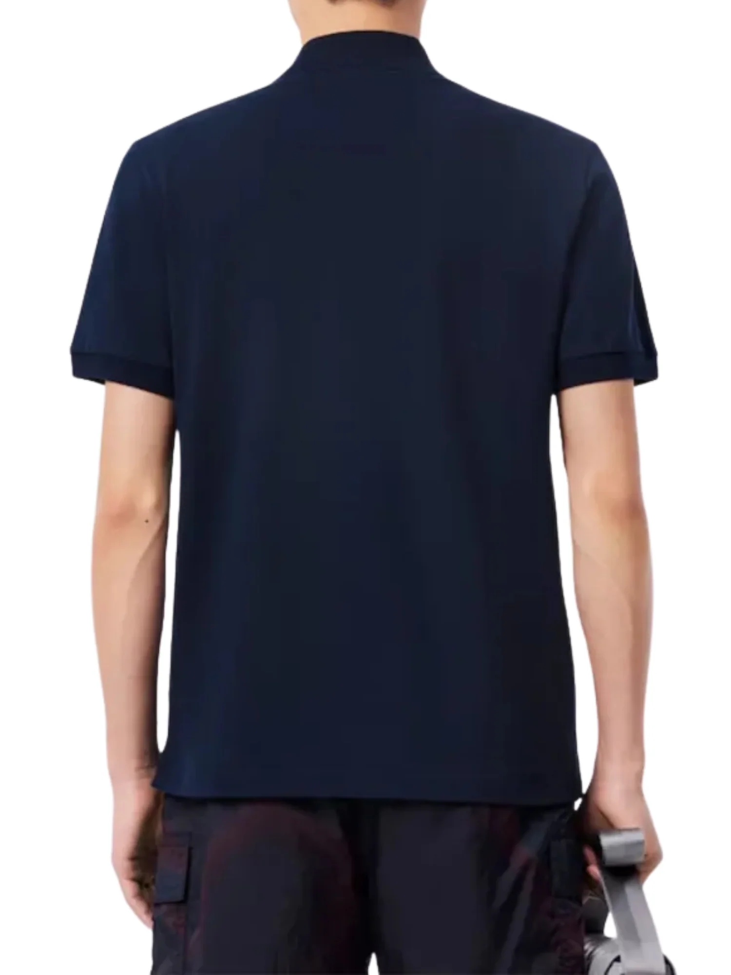 Polo Lacoste uomo con maniche corte modello light piquet blu - Image 2