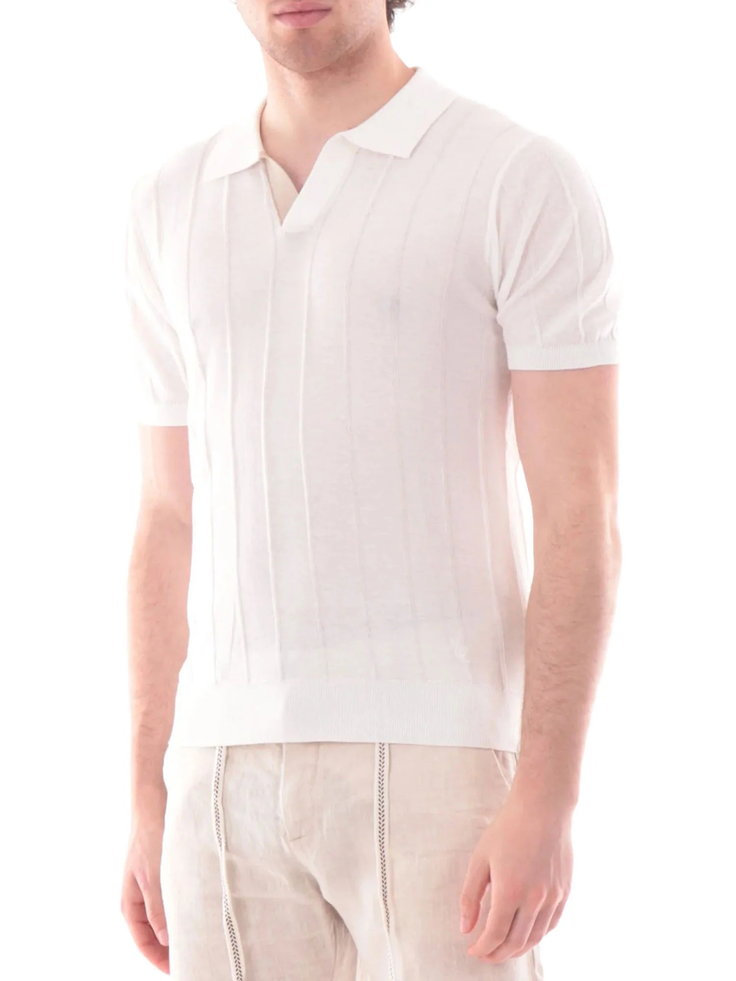 Polo Yes Zee Uomo manica corta maglia 
 Gesso