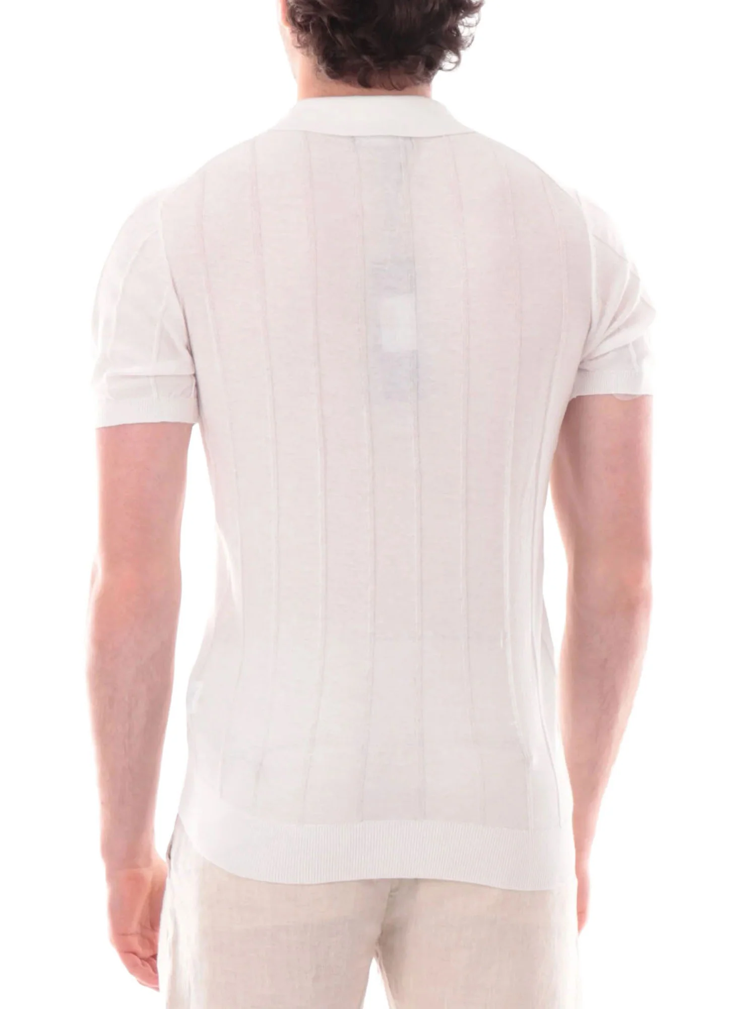 Polo Yes Zee Uomo manica corta maglia 
 Gesso - Image 2