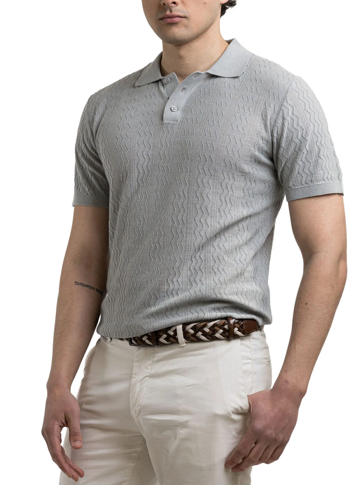 Polo Yes Zee Uomo manica corta maglia 
 Grigio