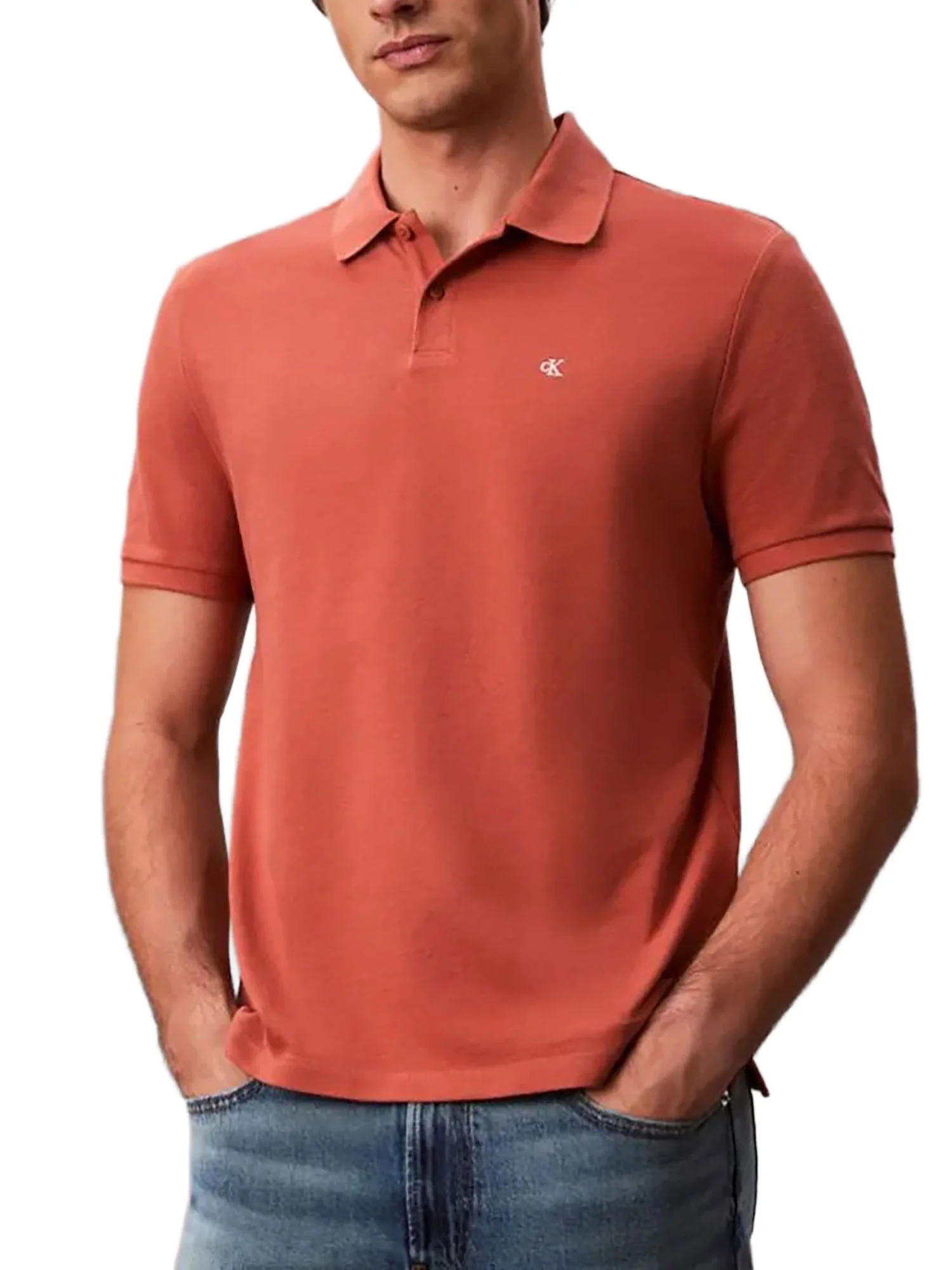 Polo Calvin Klein Jeans Uomo pique
 Faded flowers