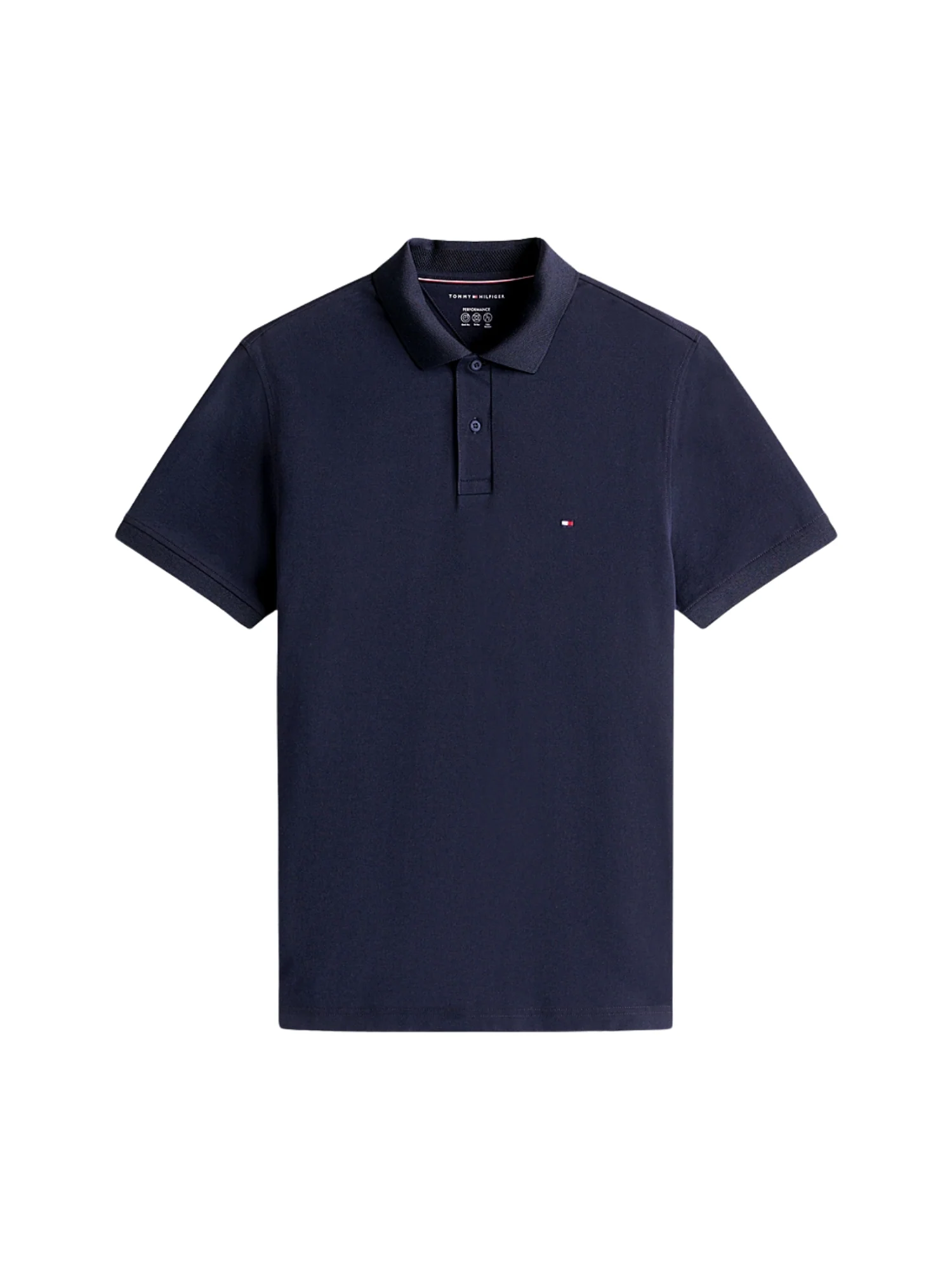 Maglia polo con maniche corte Tommy Hilfiger modello performance piquet blu - Image 3