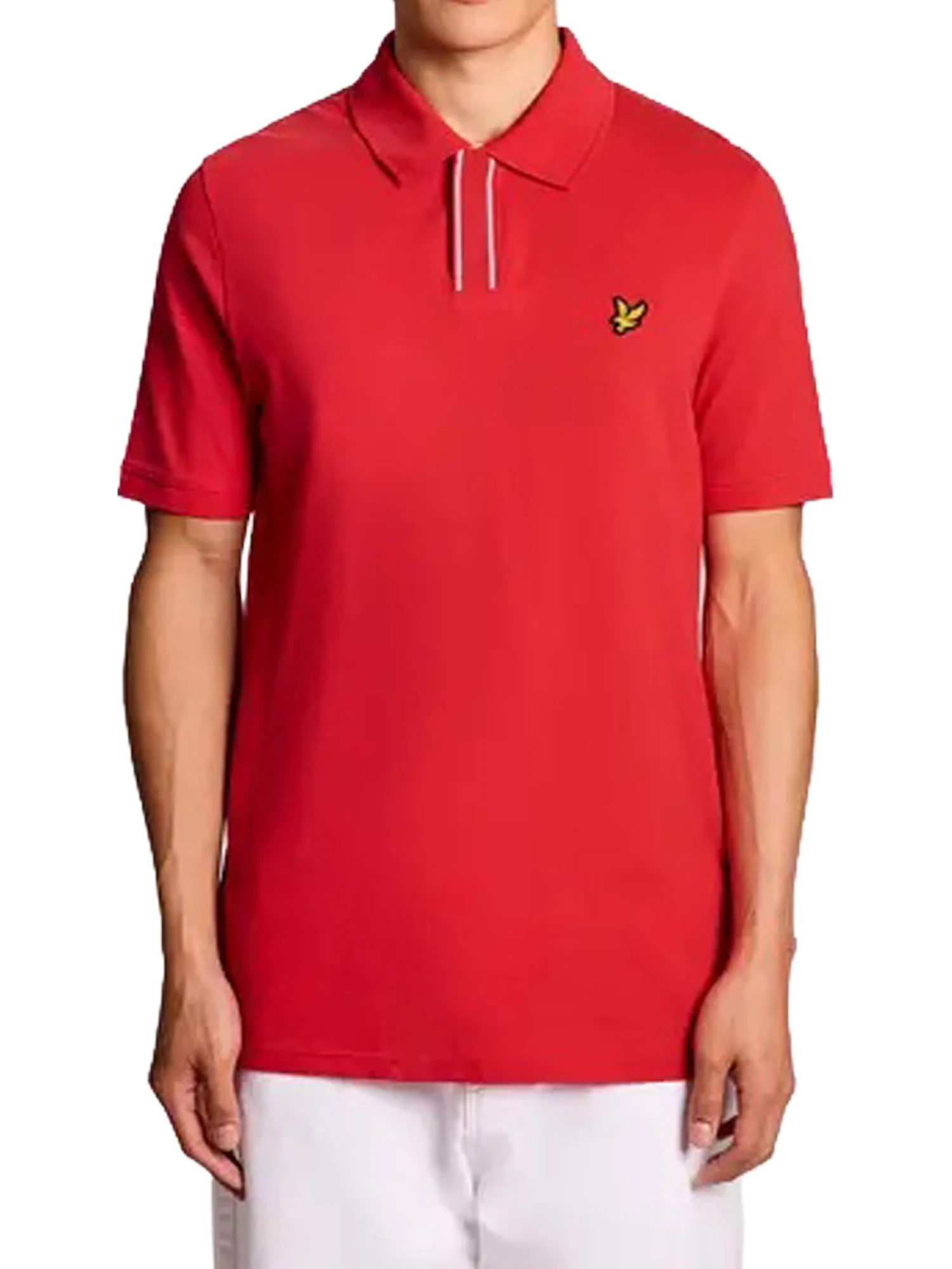 Polo manica corta placked tipped Lyle&Scott Uomo rosso
