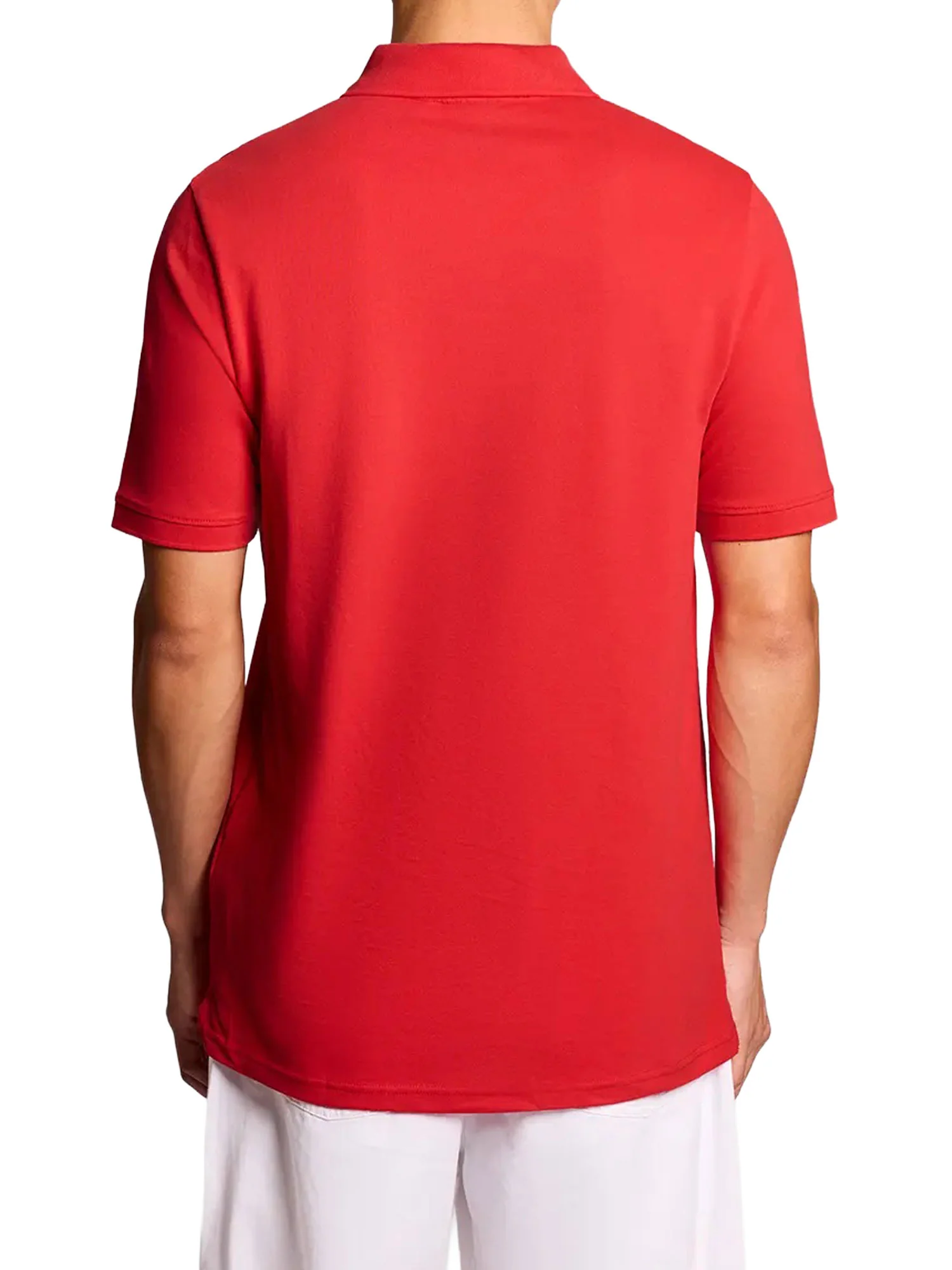 Polo manica corta placked tipped Lyle&Scott Uomo rosso - Image 2