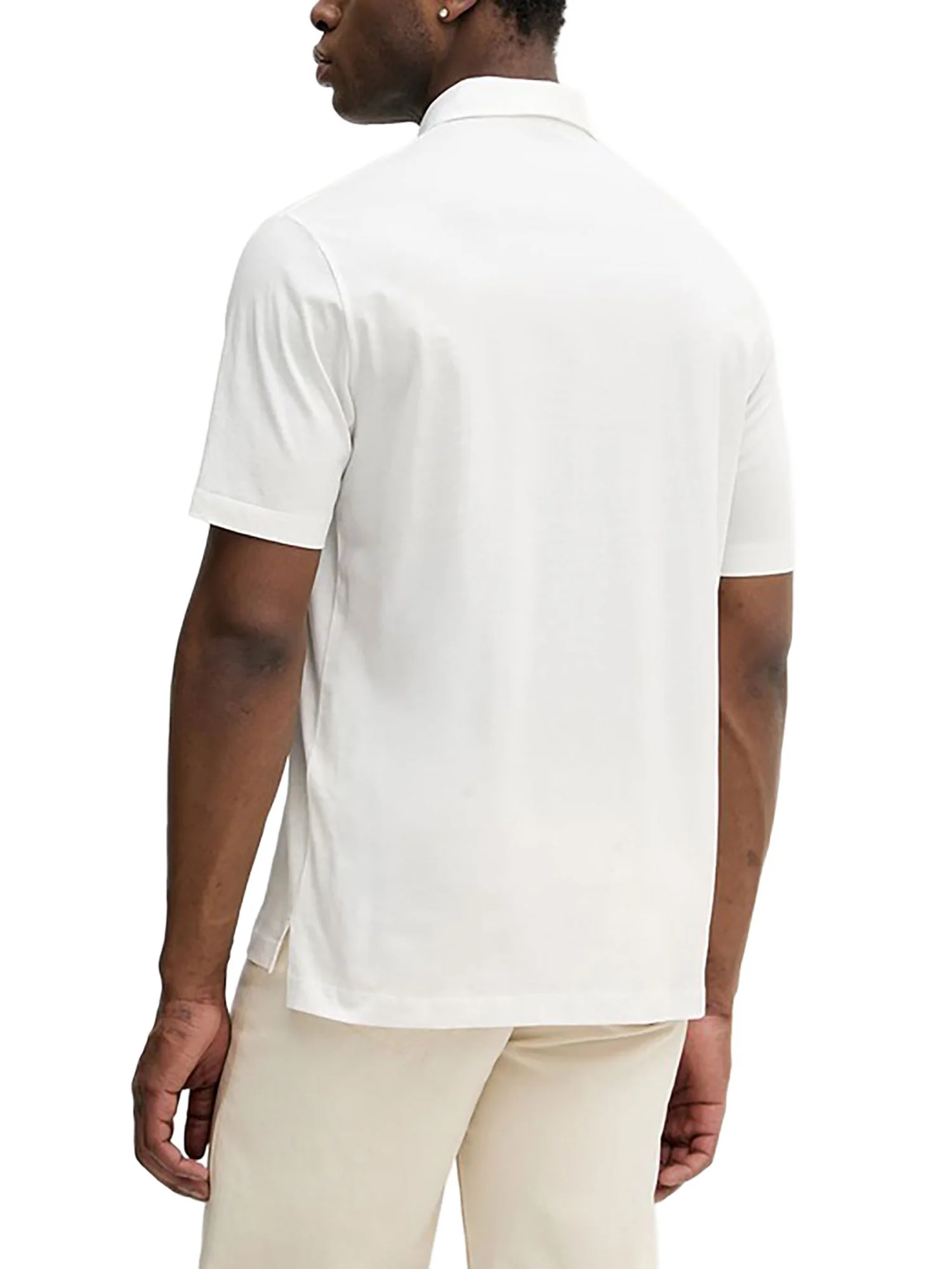 Polo Armani Exchange a manica corta plaque logo bianco - Image 2