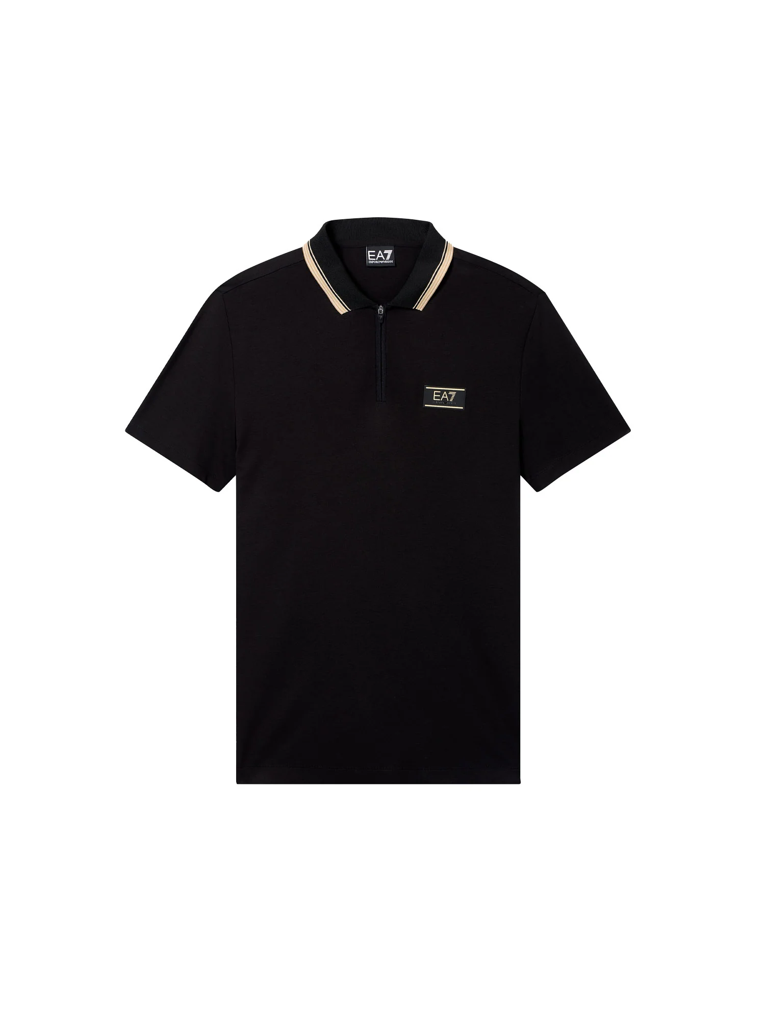 Polo EA7 uomo manica corta Premium Label nero - Image 4