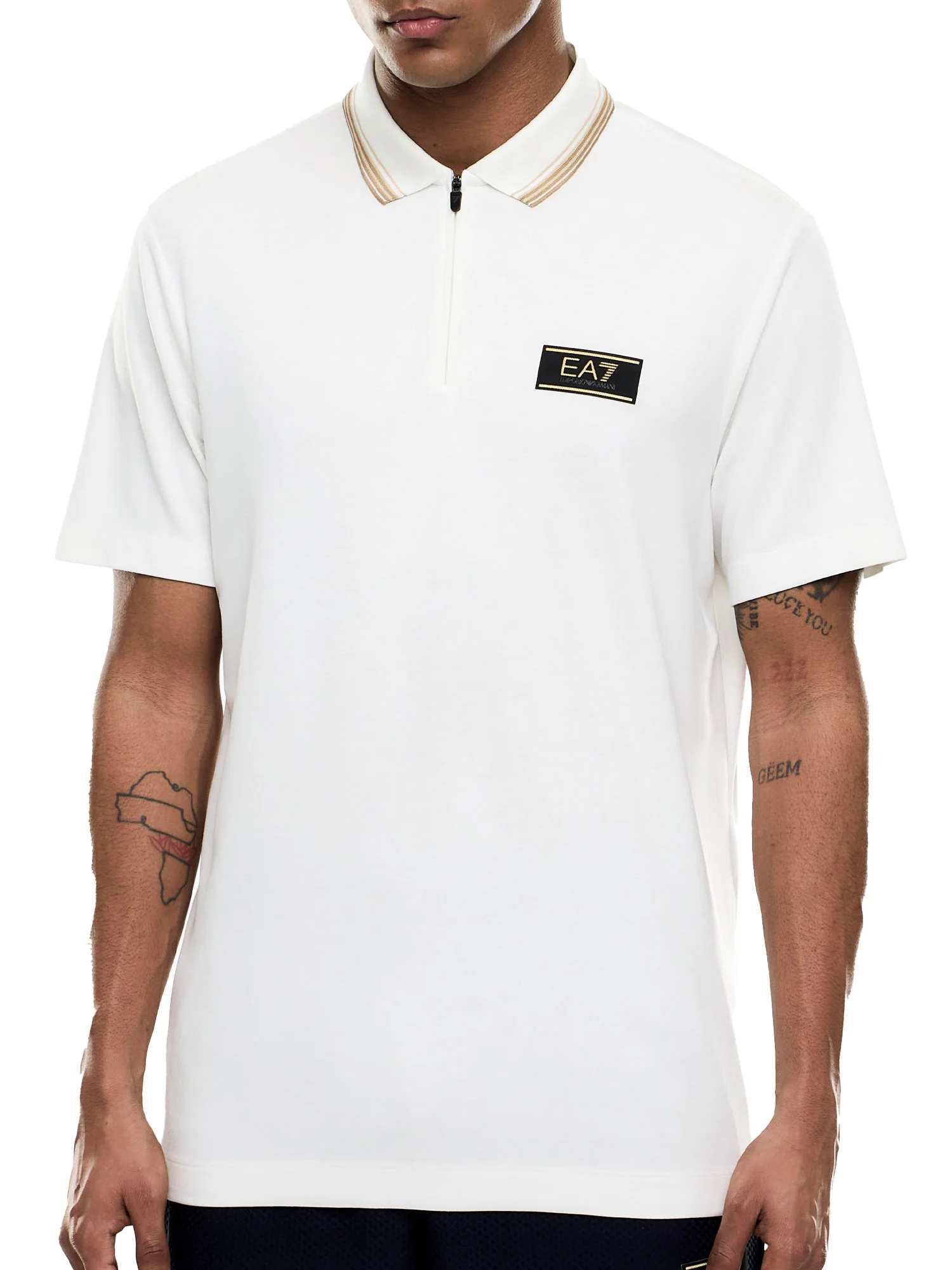 Polo EA7 uomo manica corta Premium Label sugar swizzle