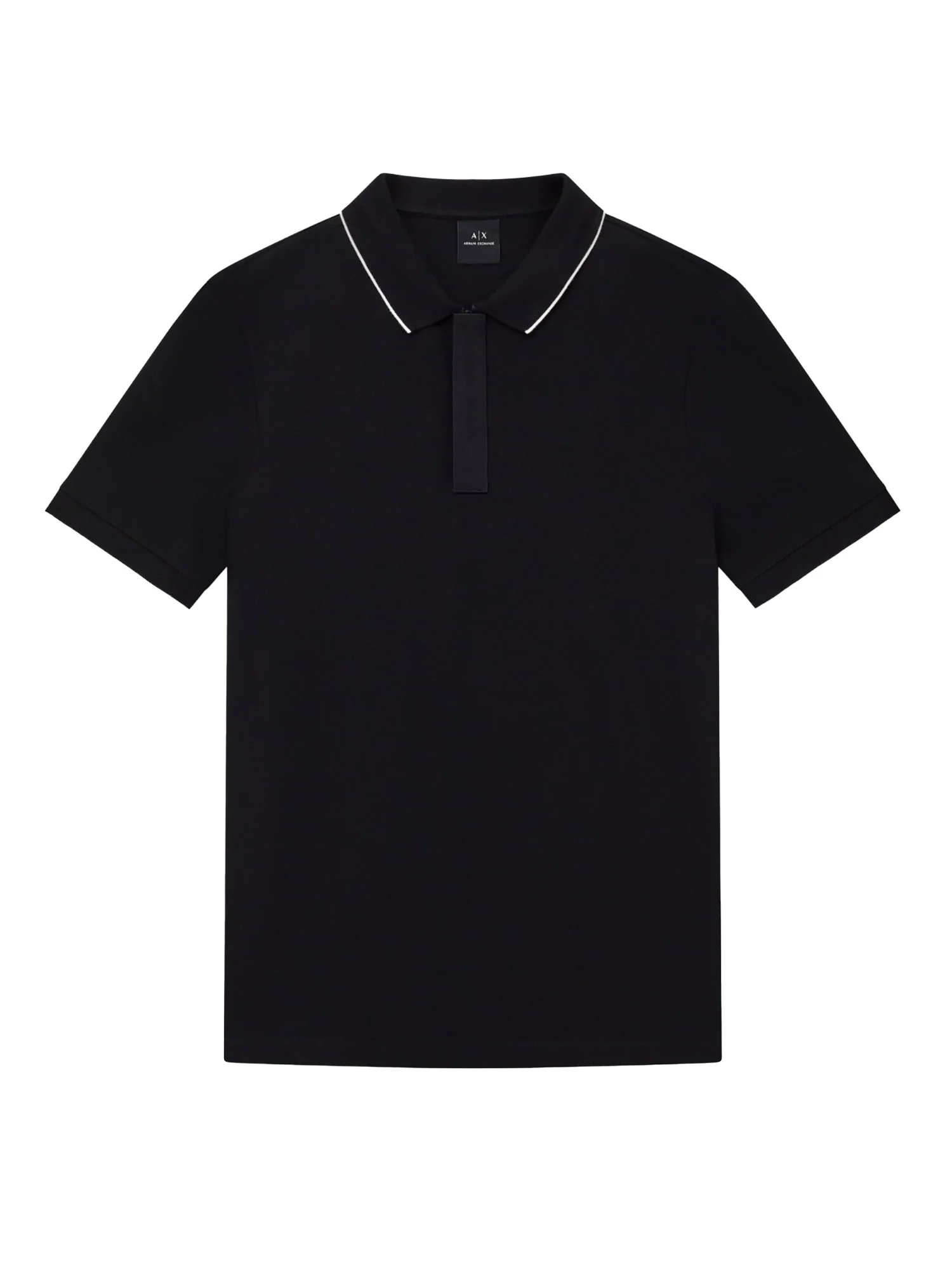 Polo Armani Exchange a manica corta prf. contr. nero - Image 4