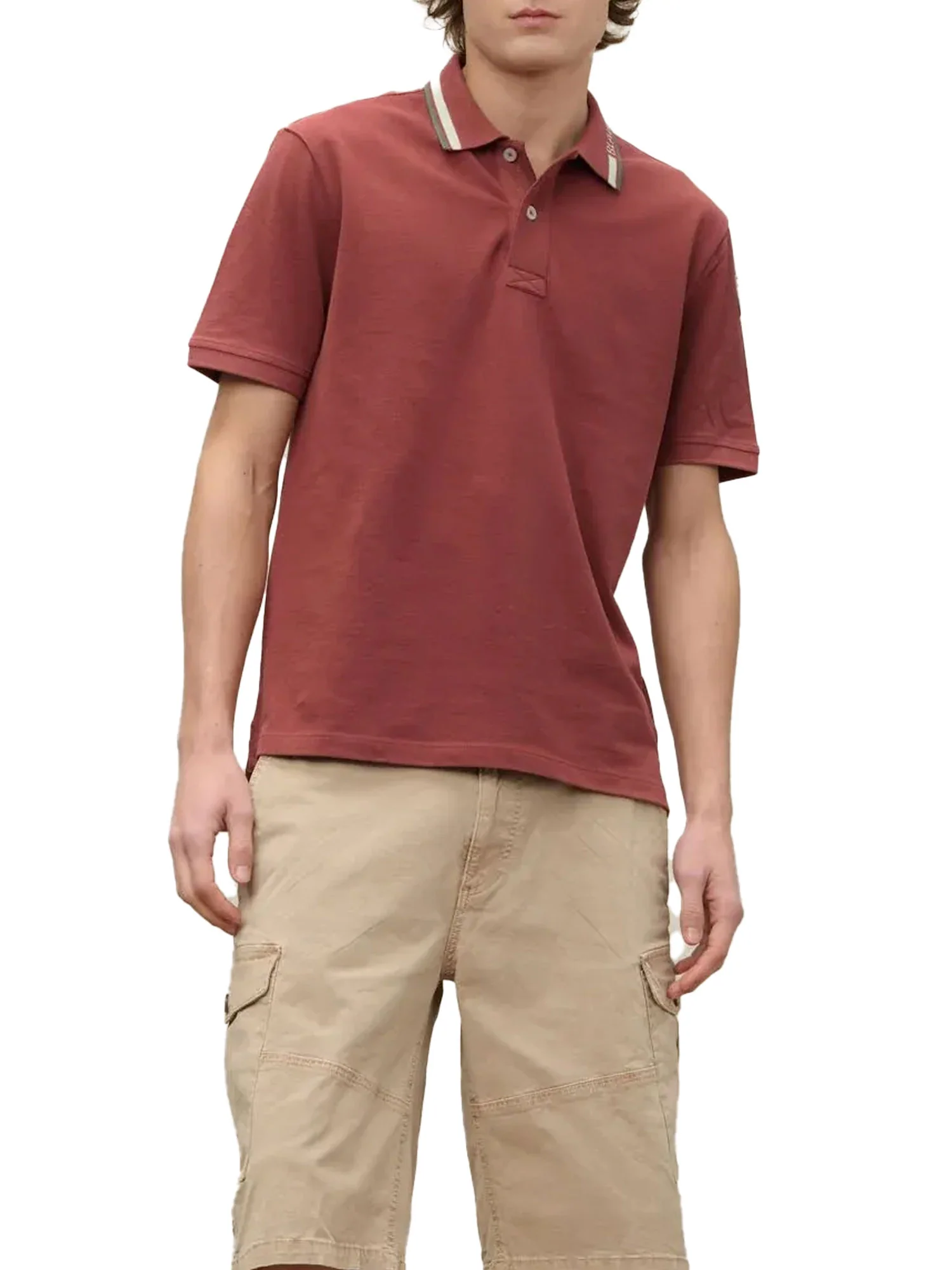 Polo Blauer uomo manica corta Ransom coccio - Image 3