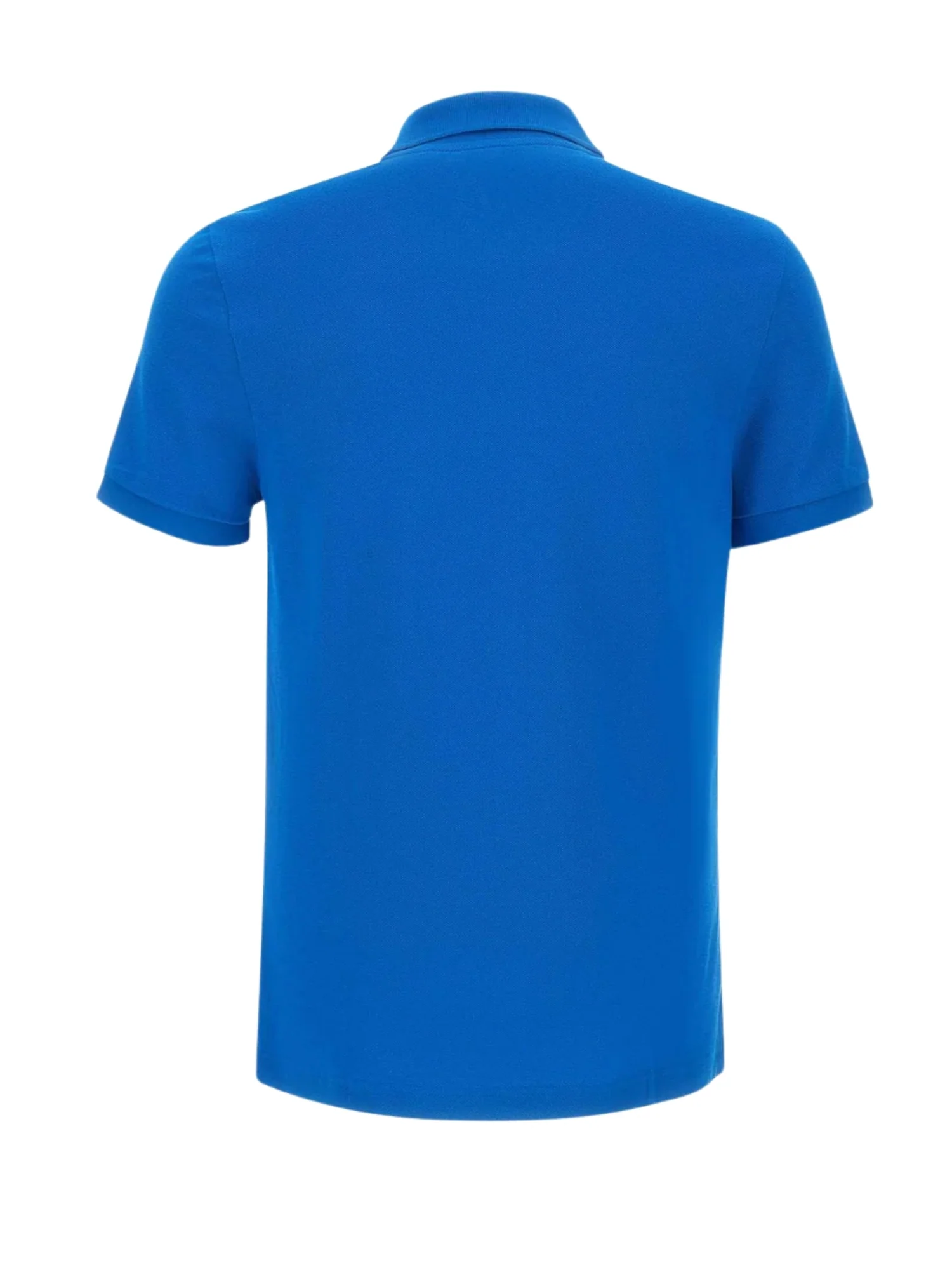 Polo Lacoste uomo con maniche corte modello slim piquet azzurro - Image 2