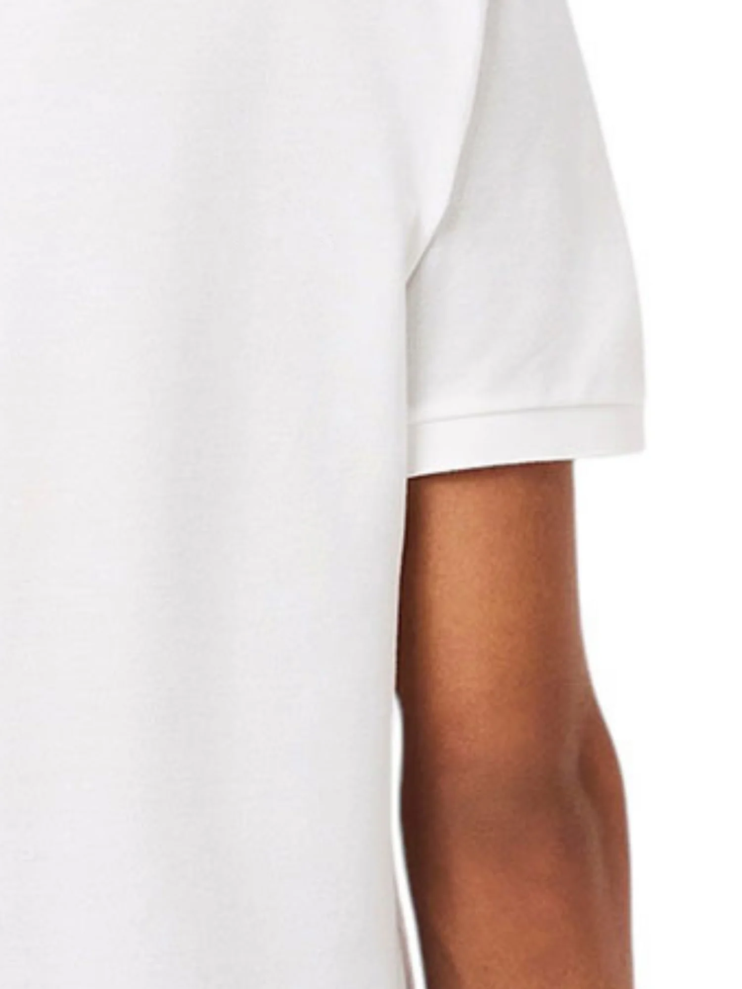 Polo Lacoste uomo con maniche corte modello slim piquet bianco - Image 4