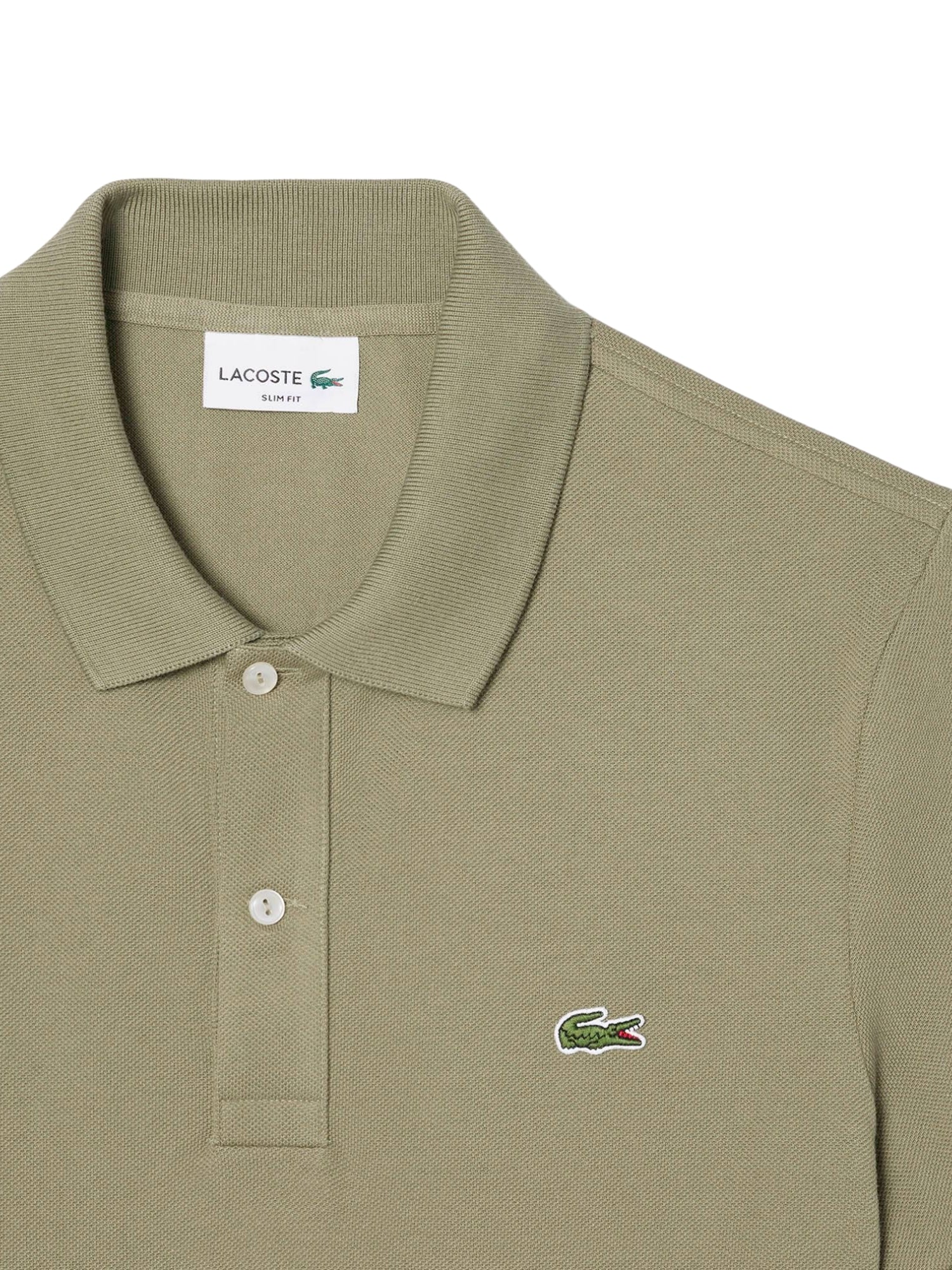 Polo Lacoste uomo con maniche corte modello slim piquet caci - Image 4