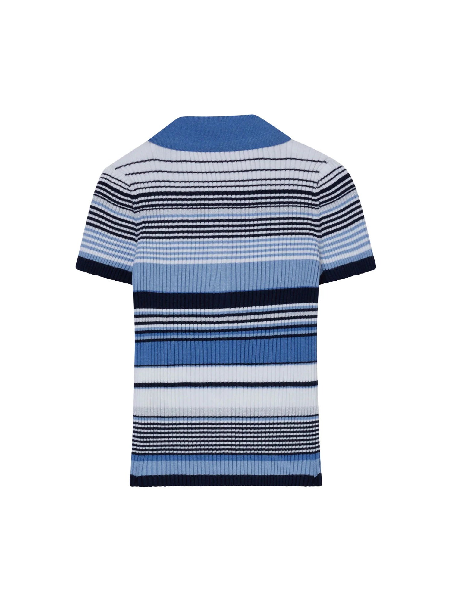 Polo Liu Jo Ragazza manica corta stripe
 Celeste multi - Image 2