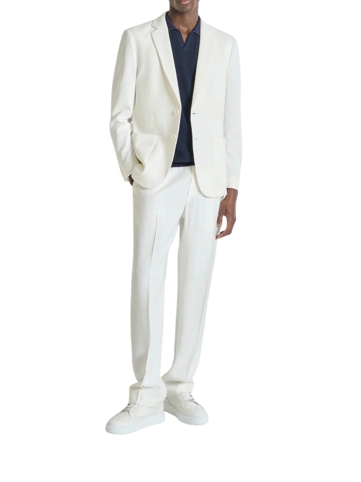 Polo con maniche corte Antony Morato uomo modello super fine yarn blu - Image 4