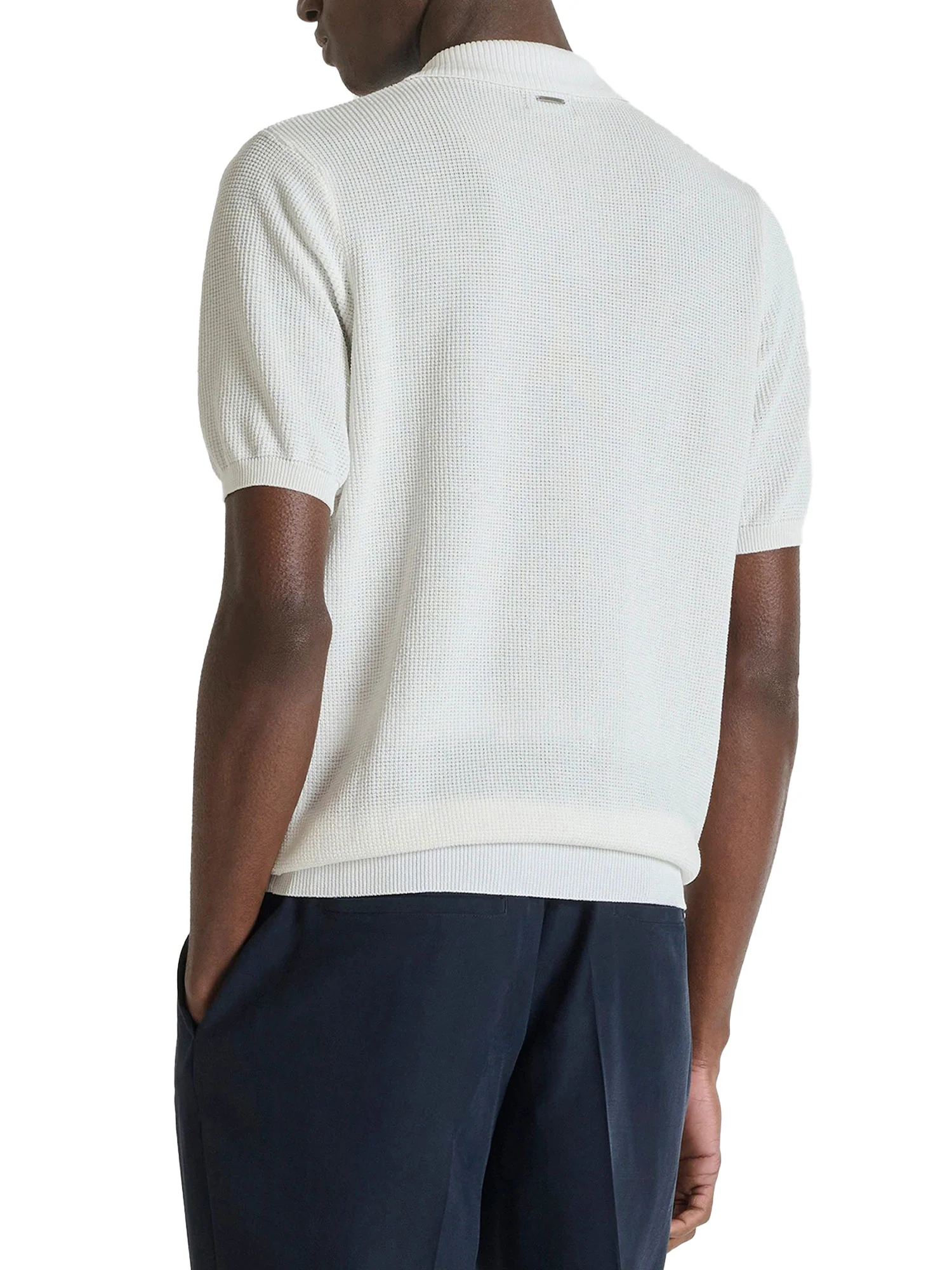Polo Anthony Morato uomo manica corta super fine Yarn crema - Image 2