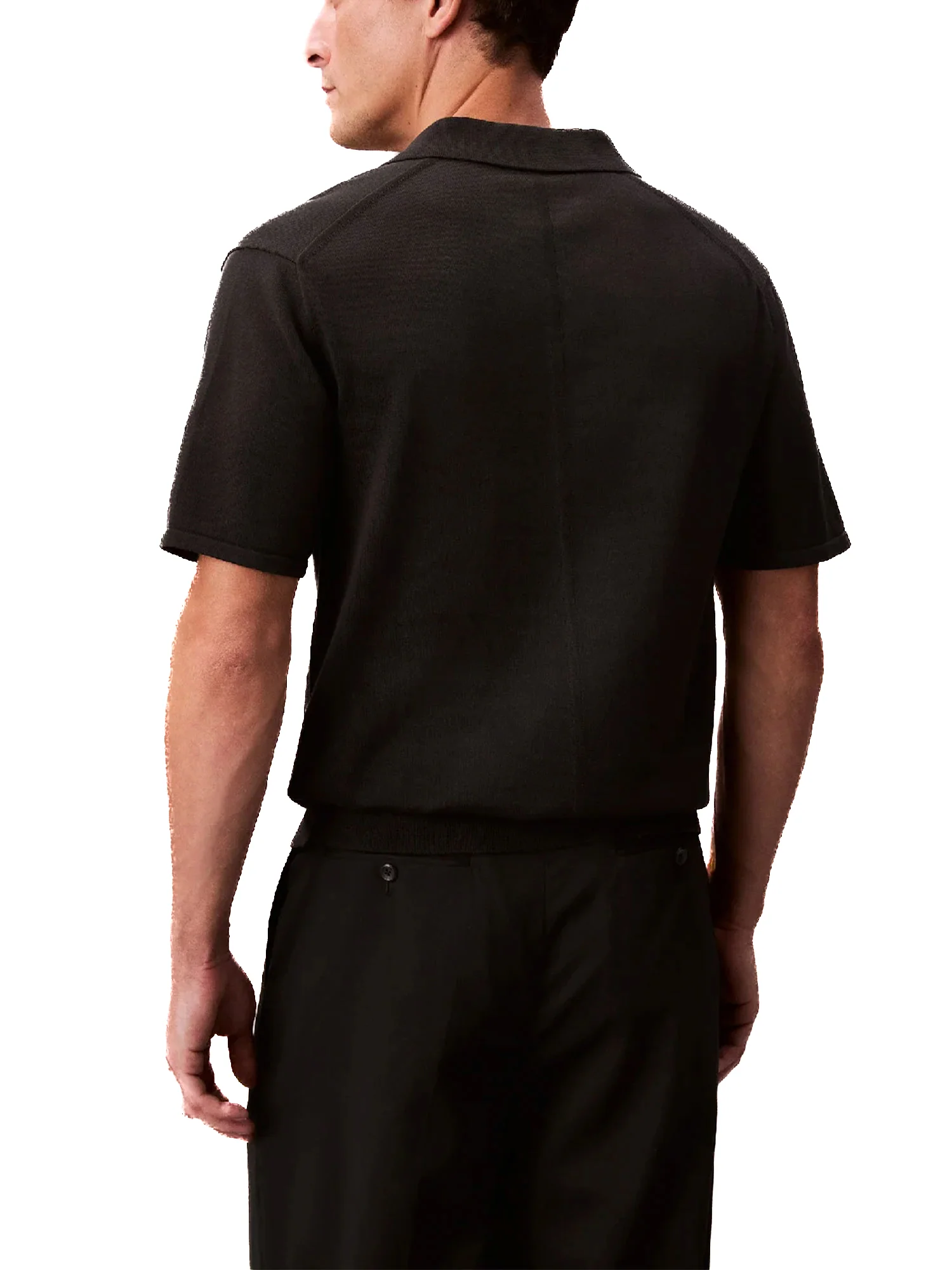 Polo supina Calvin Klein in cotone nero - Image 2